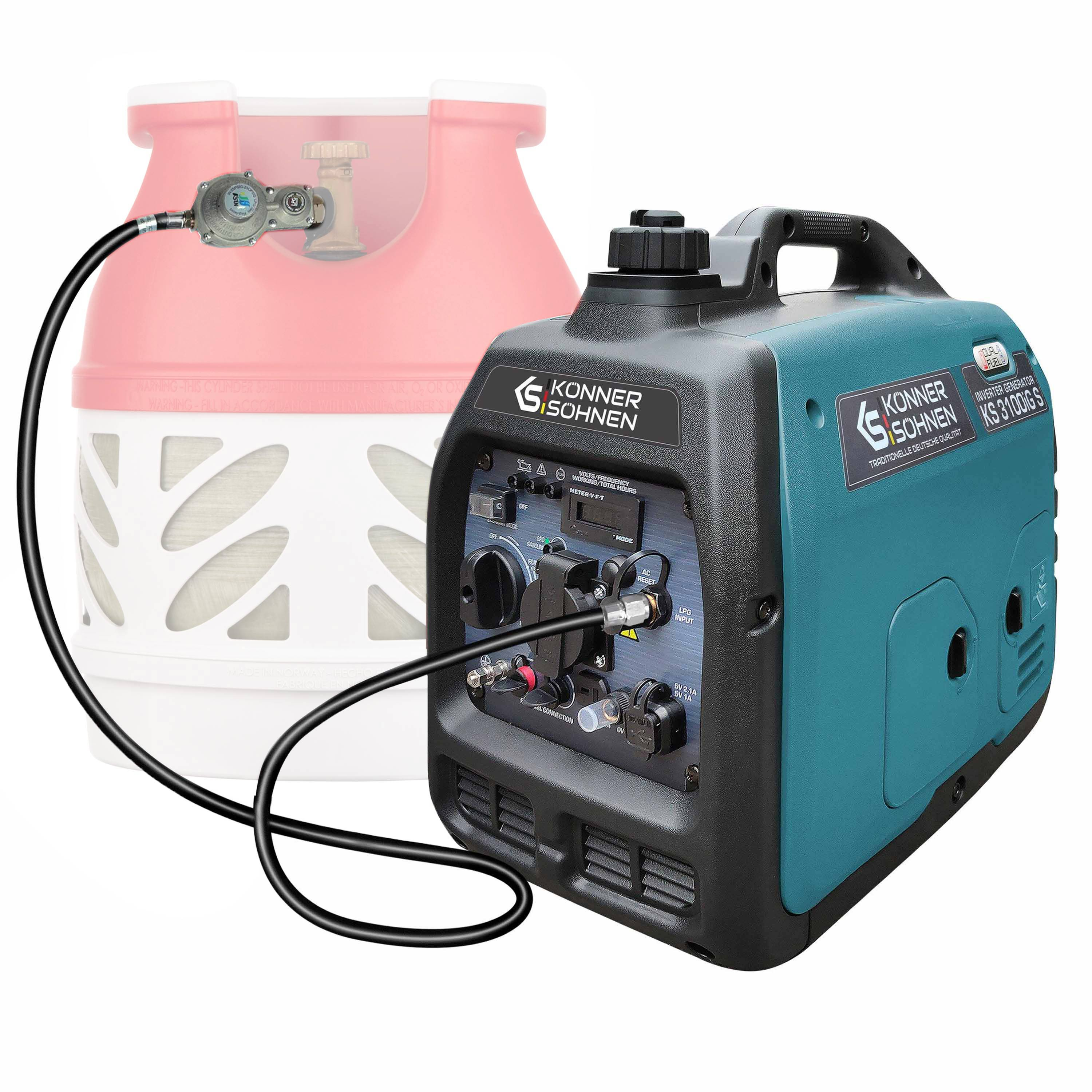 Генератор газово-бензиновий інверторний Konner&Sohnen KS 3100iG S (KS3100IGS)фото17