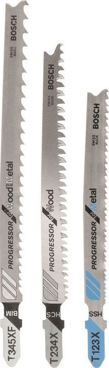 Полотно пильное для электролобзика Bosch по дереву и металлу, Progressor Wood and Metal, набор 3шт (2.609.256.743) фото 2