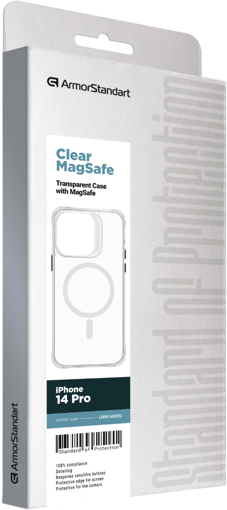 Чохол ArmorStandart Clear Magsafe для Apple iPhone 14 Pro Tansparent (ARM68055)фото3