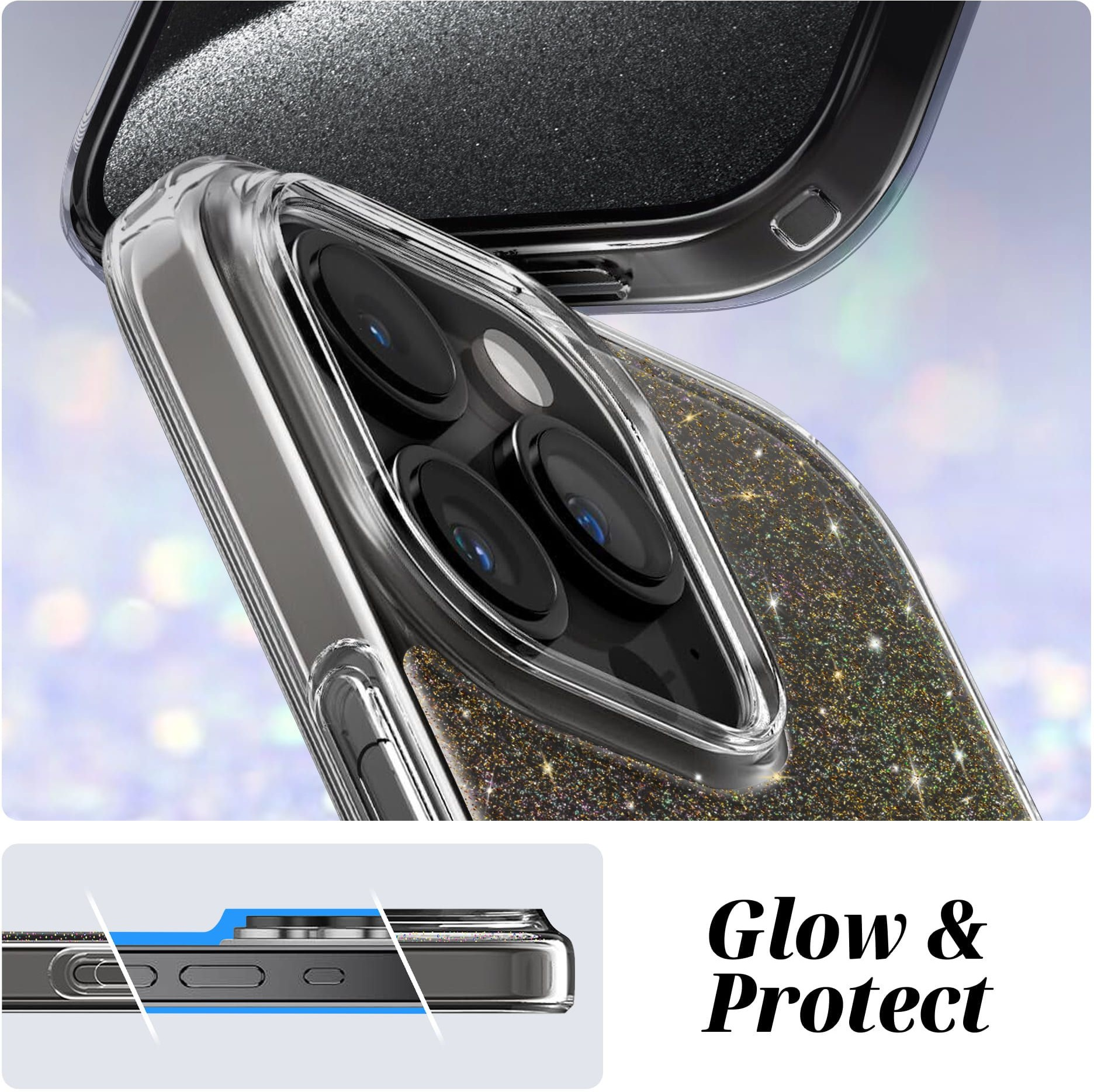 Чохол ArmorStandart Glow Magsafe для Apple iPhone 13 Pro Max Transparent (ARM69721)фото4