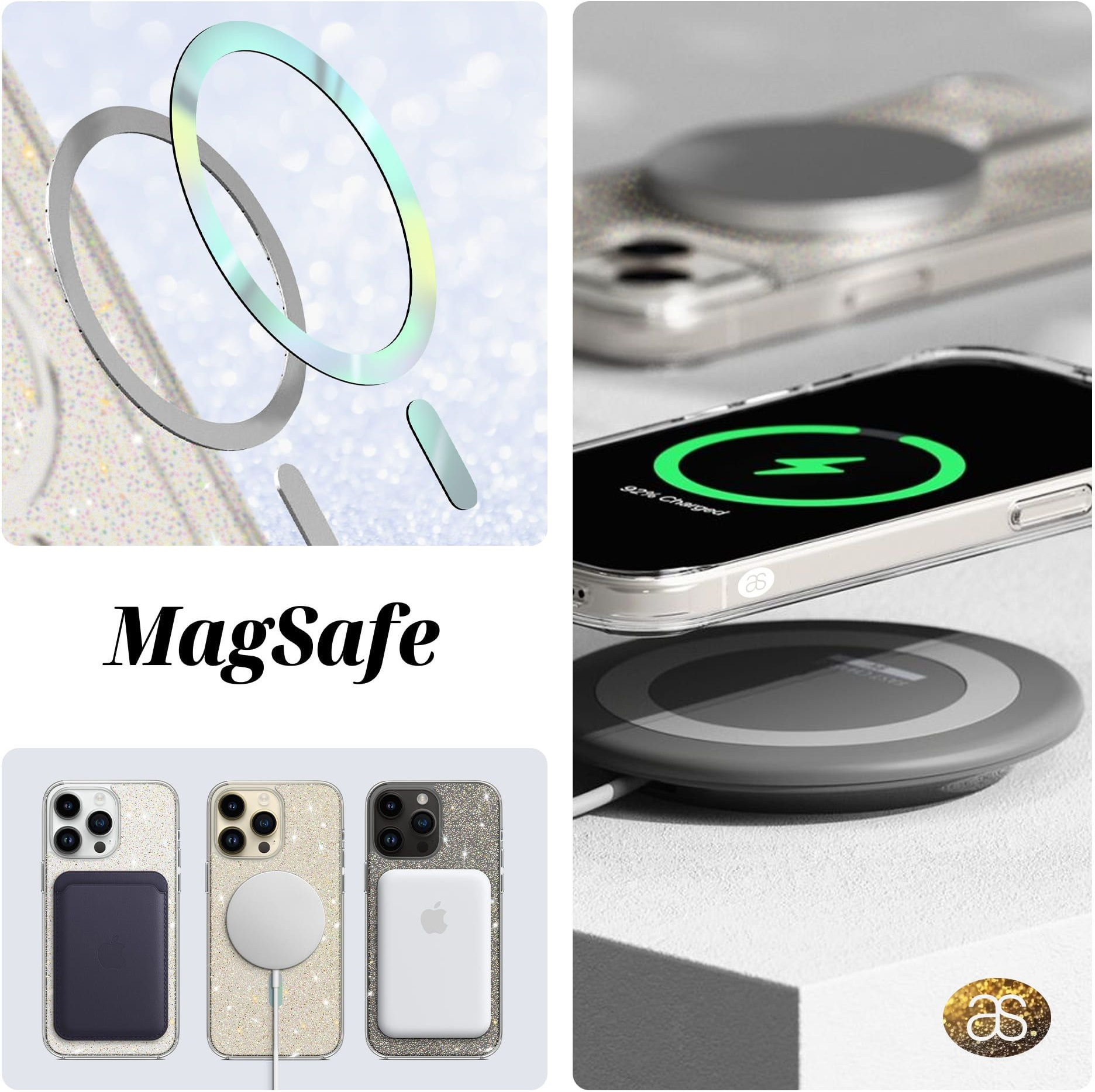 Чохол ArmorStandart Glow Magsafe для Apple iPhone 13 Pro Max Transparent (ARM69721)фото6