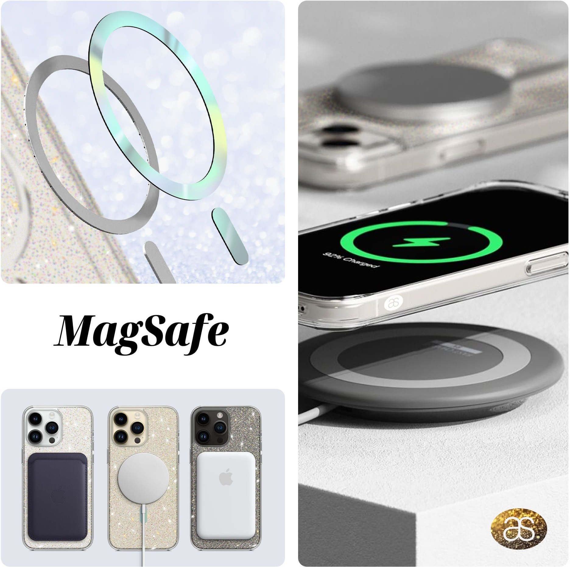 Чохол ArmorStandart Glow Magsafe для Apple iPhone 13 Transparent (ARM69719)фото6