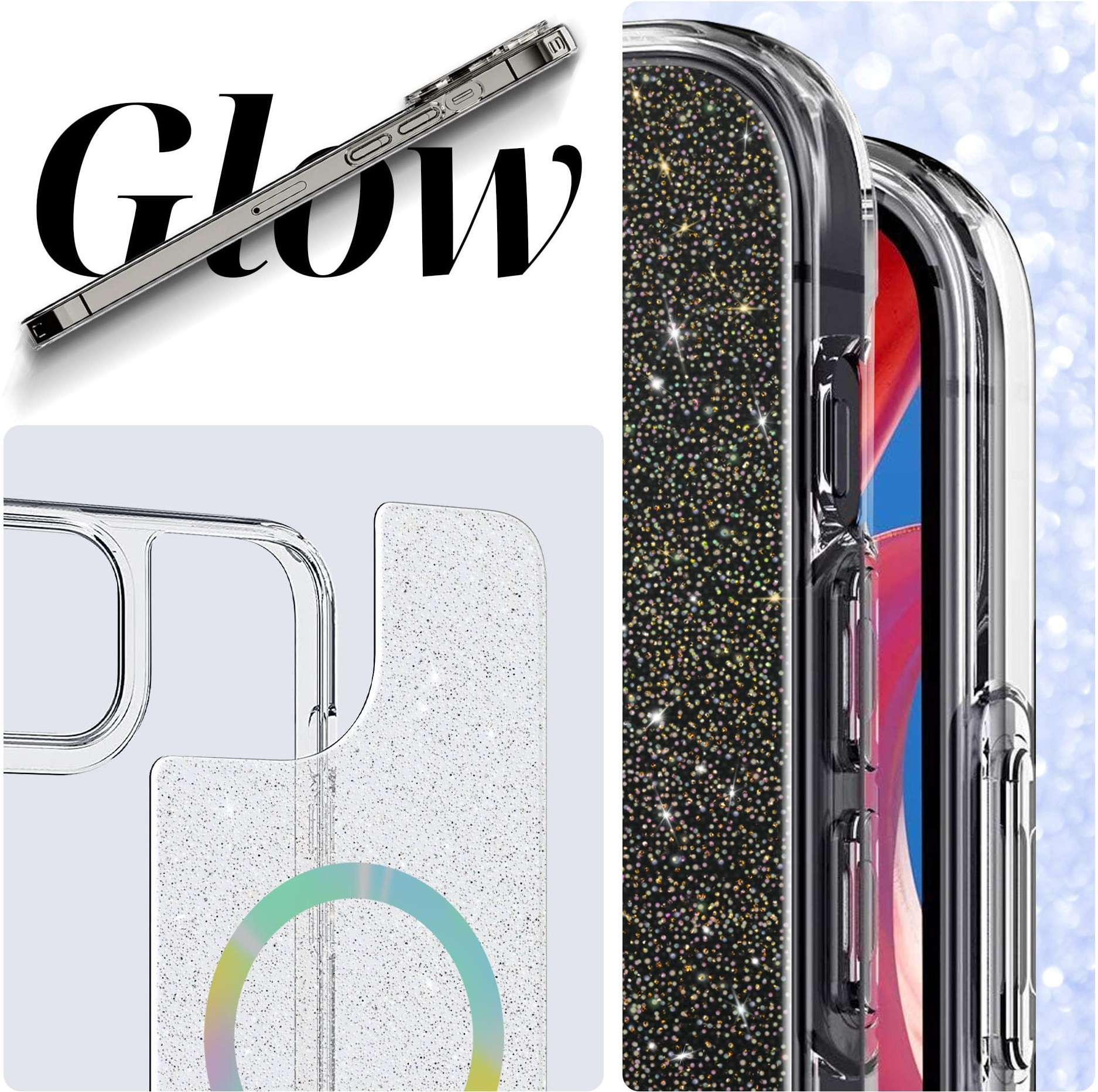 Чехол ArmorStandart Glow Magsafe для Apple iPhone 14 Transparent (ARM69722) фото 7