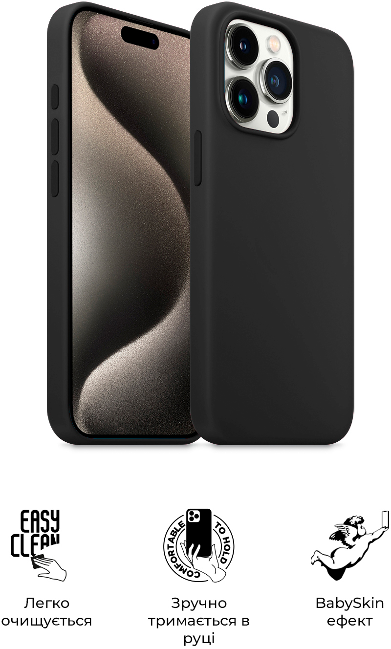 Чехол ArmorStandart ICON2 Case для Apple iPhone 15 Pro Black (ARM70520) фото 3