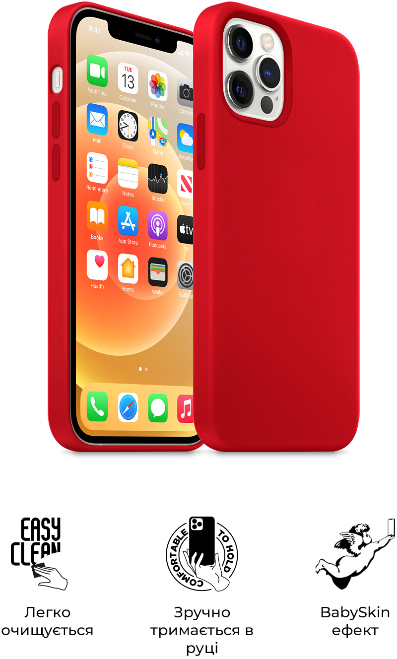 Чехол ArmorStandart ICON2 Case для Apple iPhone 12/12 Pro Red (ARM60585) фото 5