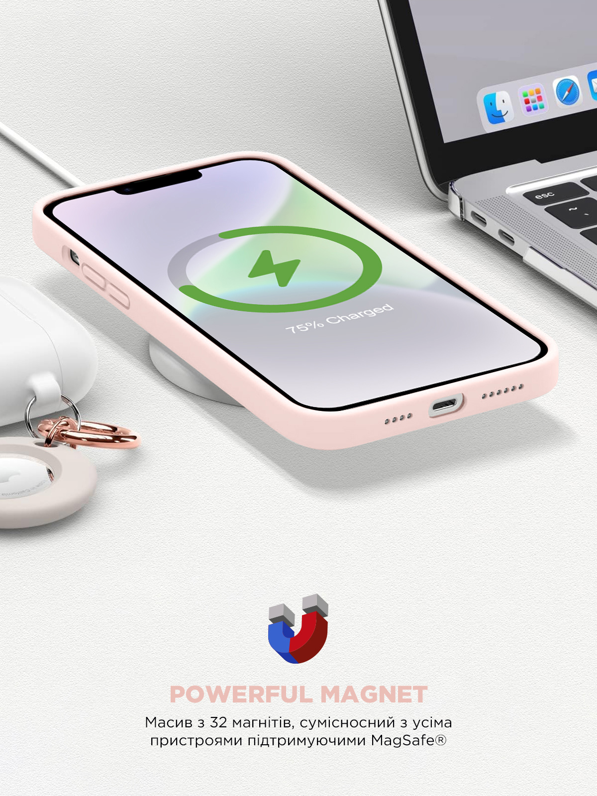 Чохол ArmorStandart ICON2 MagSafe для Apple iPhone 14 Chalk Pink (ARM68386)фото9