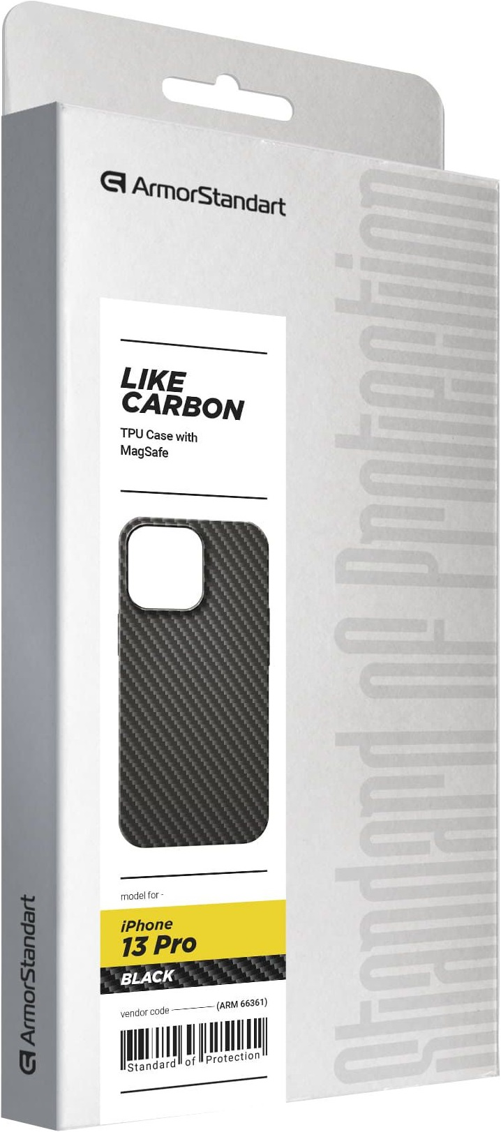 Чохол ArmorStandart LikeCarbon MagCase для Apple iPhone 13 Pro Black (ARM66361)фото2
