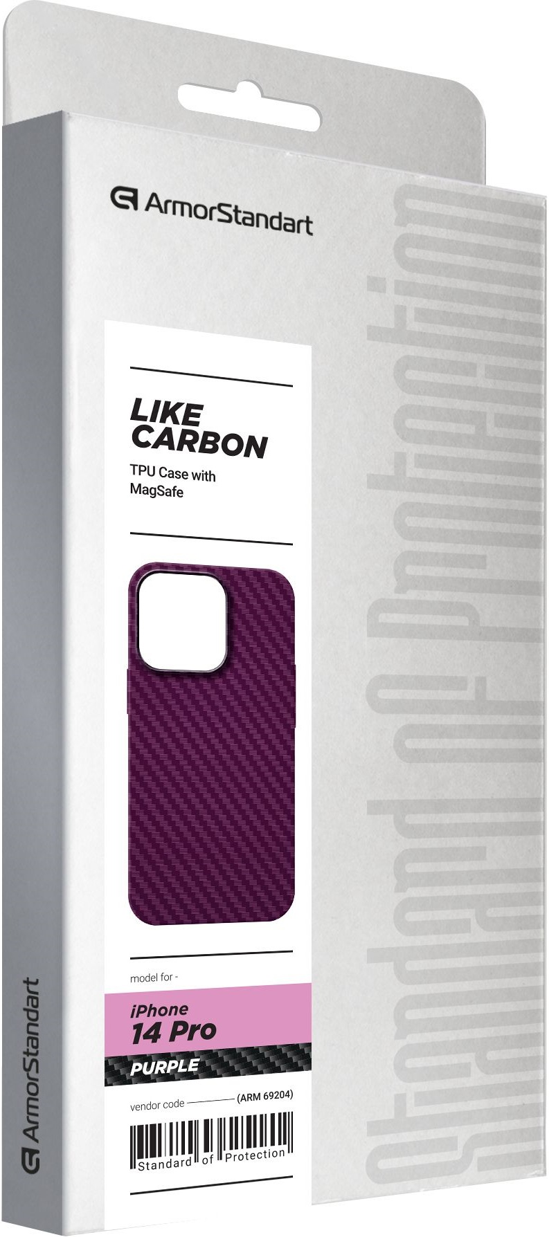 Чехол ArmorStandart LikeCarbon MagCase для Apple iPhone 14 Pro Purple (ARM69204) фото 2