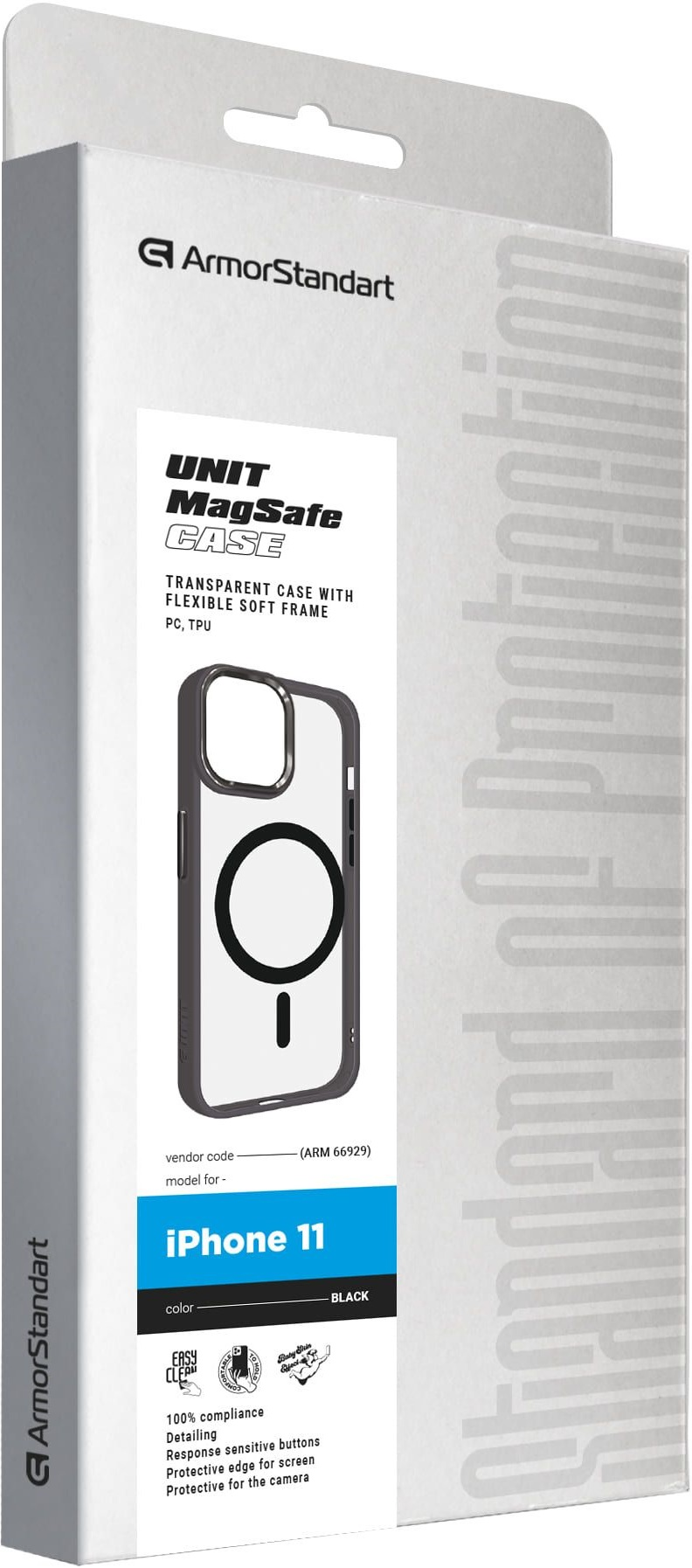 Чехол ArmorStandart Unit MagSafe для Apple iPhone 11 Black (ARM66929) фото2