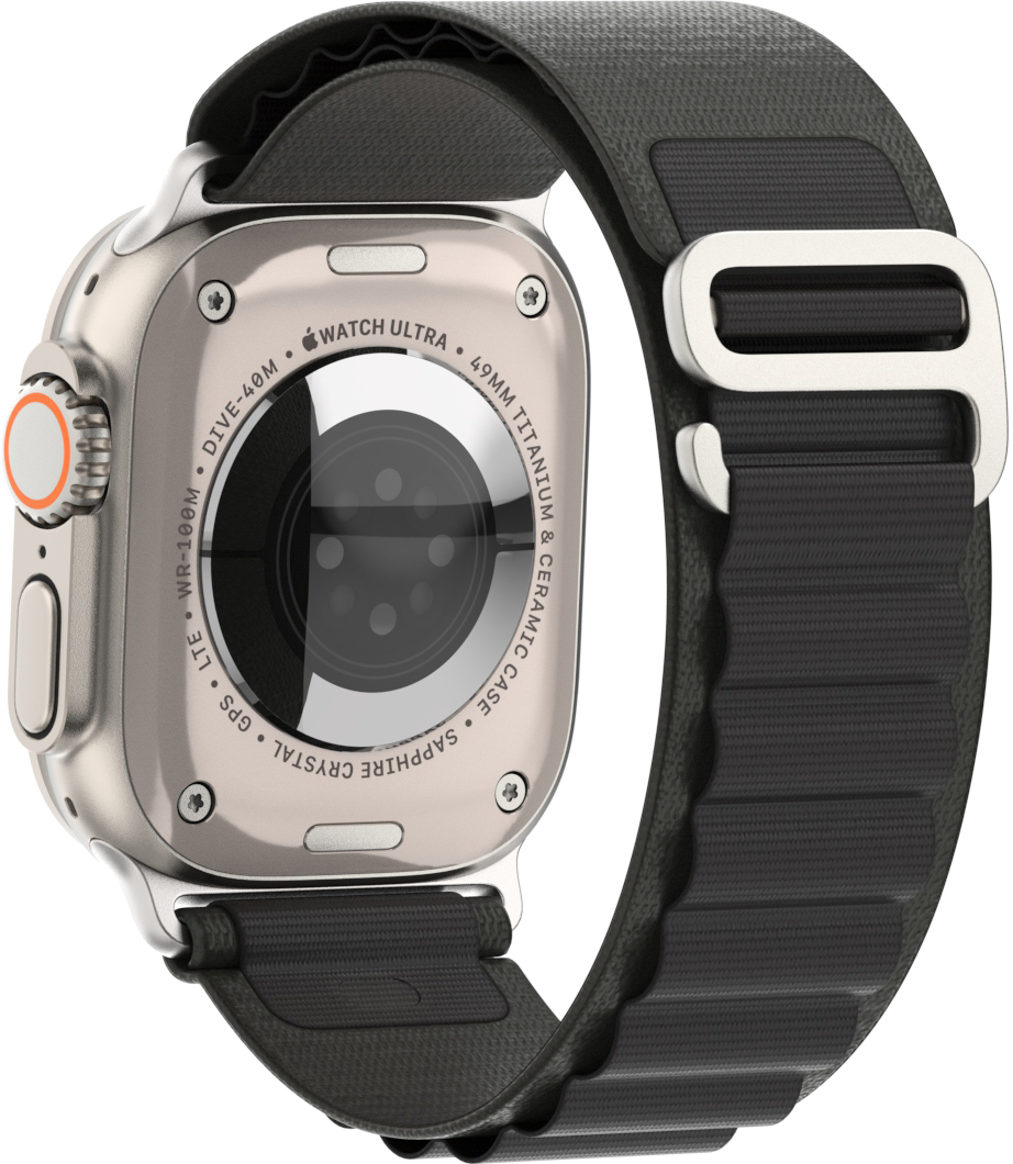 Ремінець ArmorStandart Alpina Band для Apple Watch 42 (Series 11-10)/41/40/38 Black (ARM64976)фото