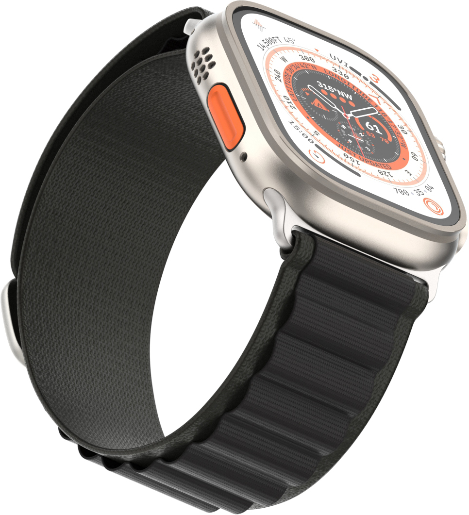 Ремінець ArmorStandart Alpina Band для Apple Watch 42 (Series 11-10)/41/40/38 Black (ARM64976)фото