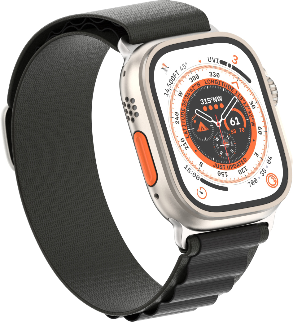 Ремінець ArmorStandart Alpina Band для Apple Watch 42 (Series 11-10)/41/40/38 Black (ARM64976)фото