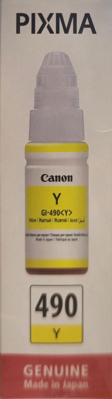Чернила CANON GI-490 PIXMA G1400/G2400/G3400 Yellow 70ml (0666C001) фото 3