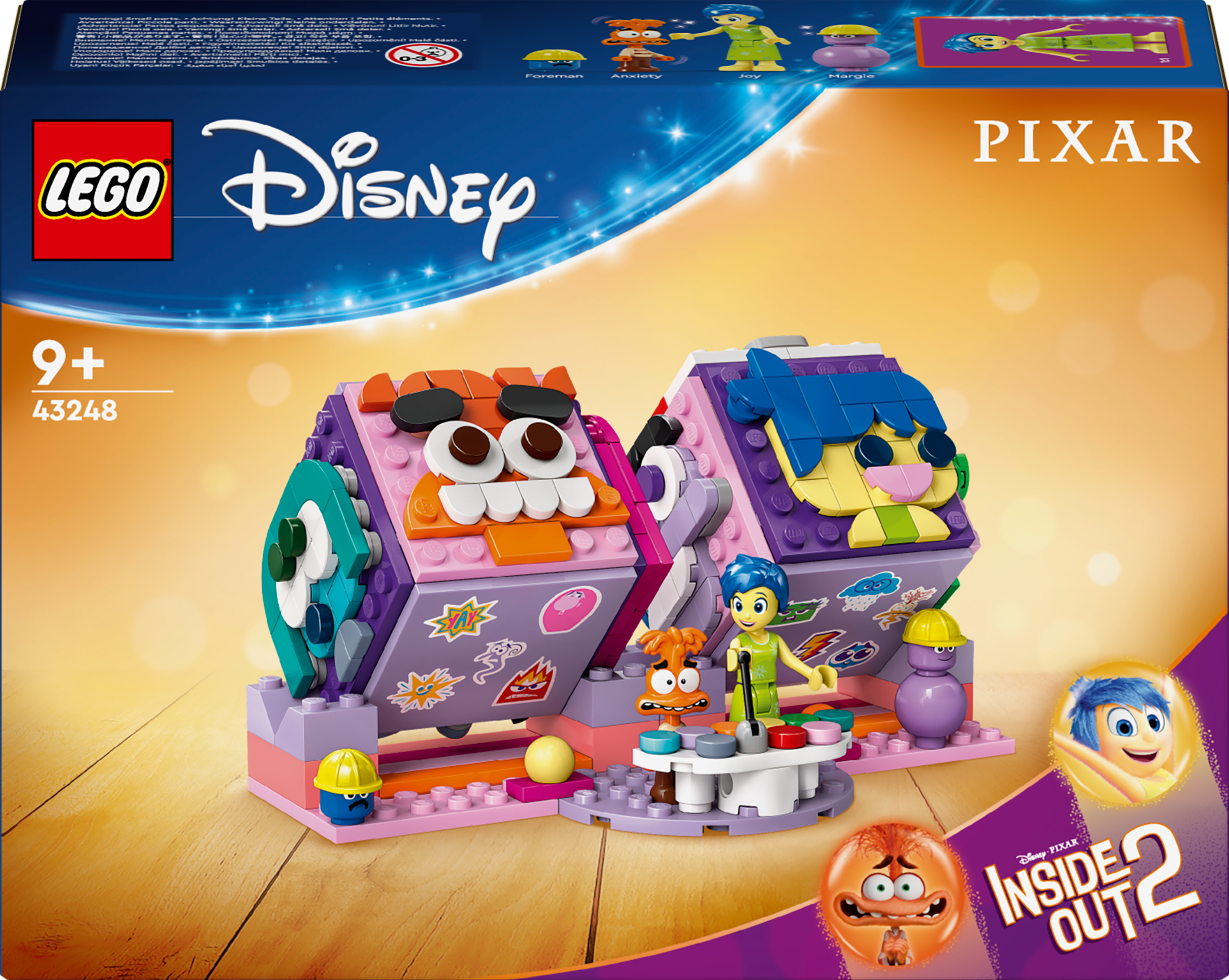 43248 Конструктор LEGO Disney Кубики эмоций с Мыслями навыворот 2 от Pixar фото 2