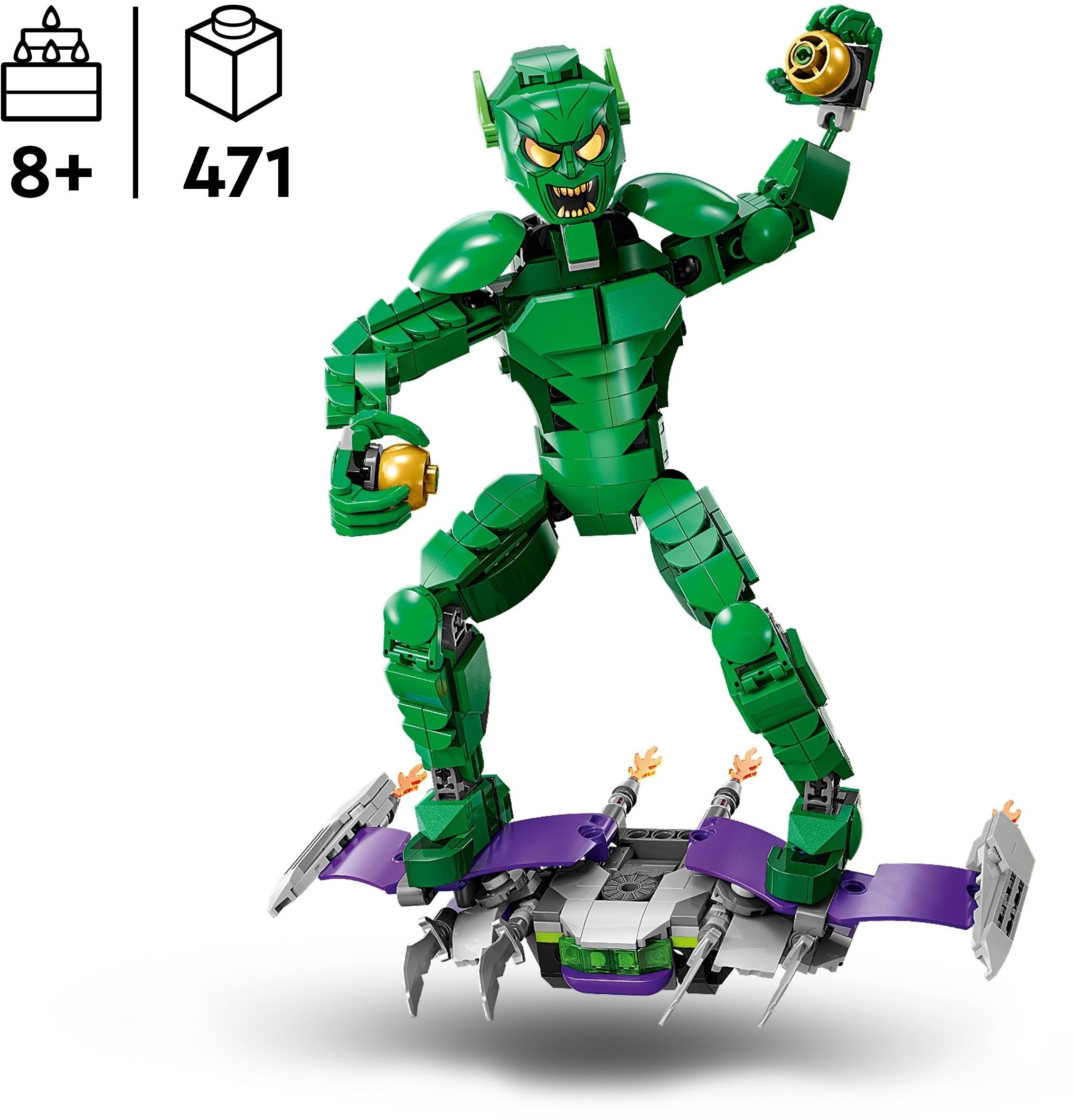 LEGO 76284 Marvel Фігурка Зеленого гоблінуфото2