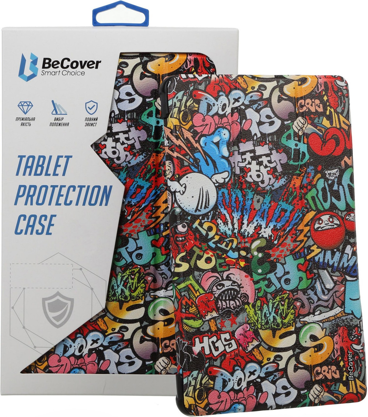 Чехол-книжка BeCover Flexible TPU Mate для Samsung Galaxy Tab A9 Plus 11.0" Graffiti (710348) фото 3