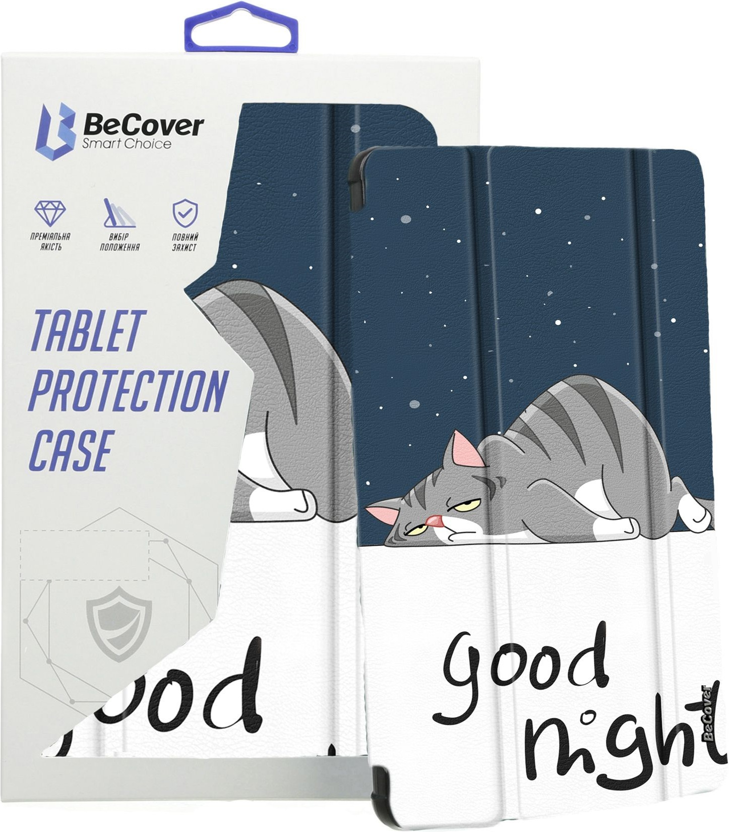 Чехол-книжка BeCoverFlexible TPU Mate для Samsung Galaxy Tab A9 Plus 11.0" Good Night (710349) фото 3