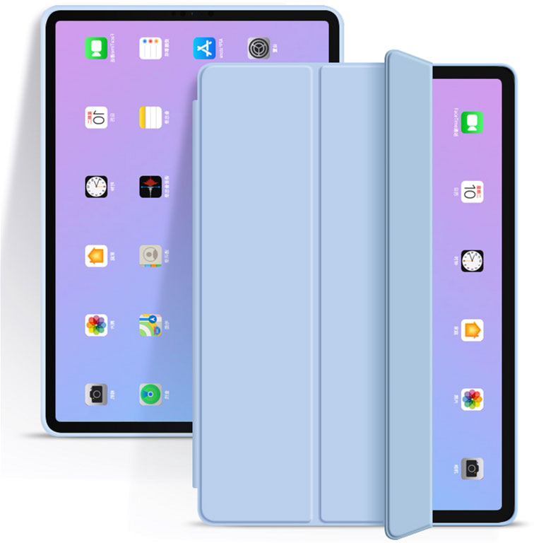 Чохол-книжка BeCover Tri Fold Soft TPU для Apple iPad mini 6 2021 Light Blue (706723)фото2