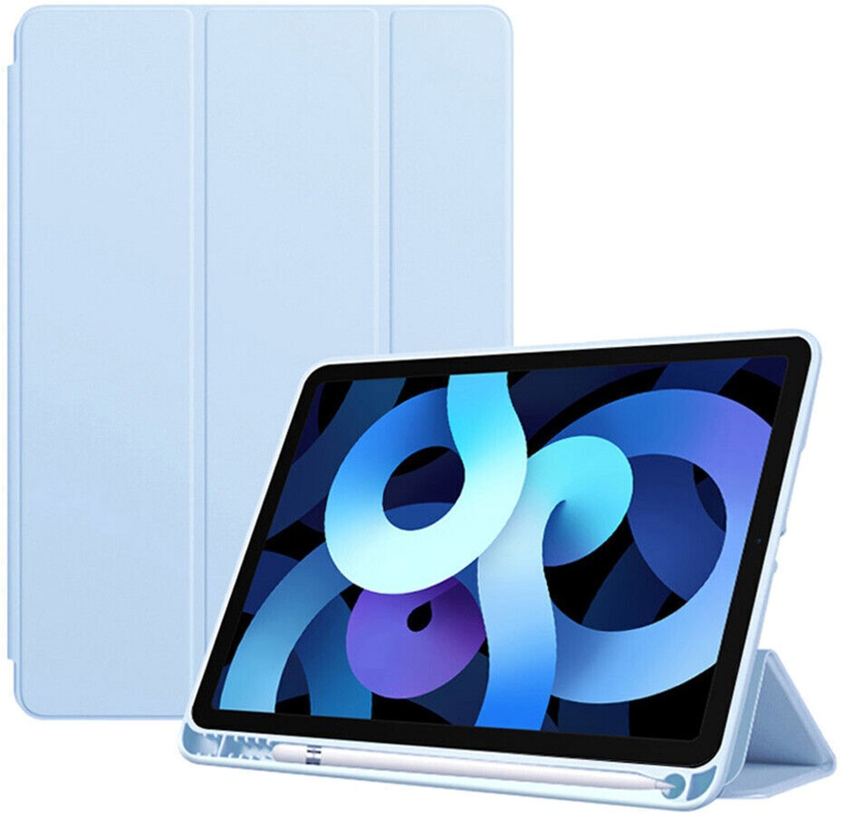 Чехол-книжка BeCover Tri Fold Soft TPU для Apple iPad 10.9" 2022 Light Blue (708464) фото 2