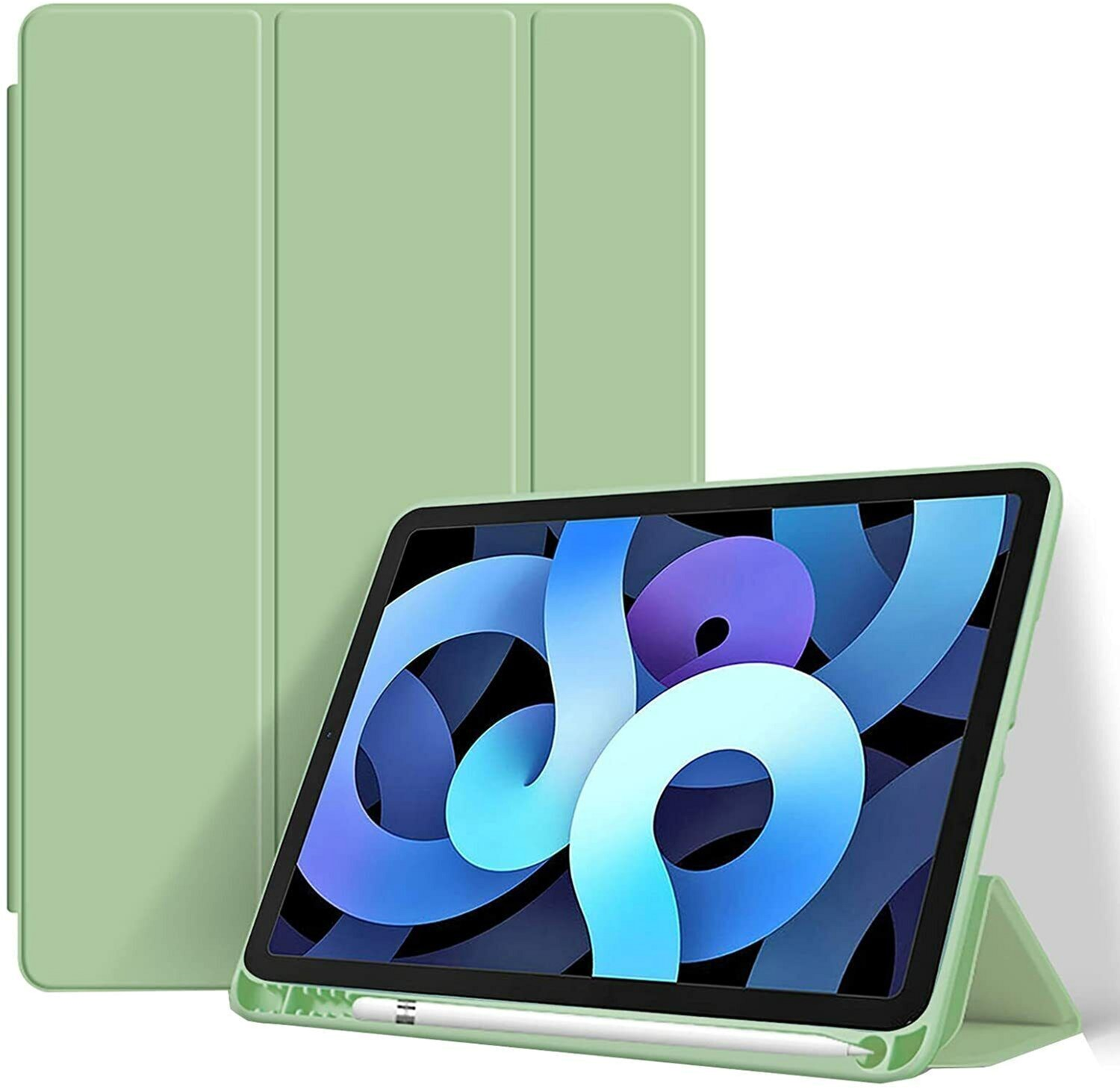 Чехол-книжка BeCover Tri Fold Soft TPU для Apple iPad 10.9" 2022 Light Green (708465) фото 2