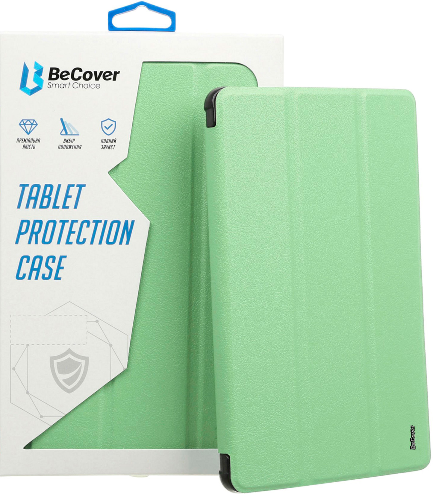 Чехол-книжка BeCover Tri Fold Soft TPU для Apple iPad 10.9" 2022 Light Green (708465) фото 4