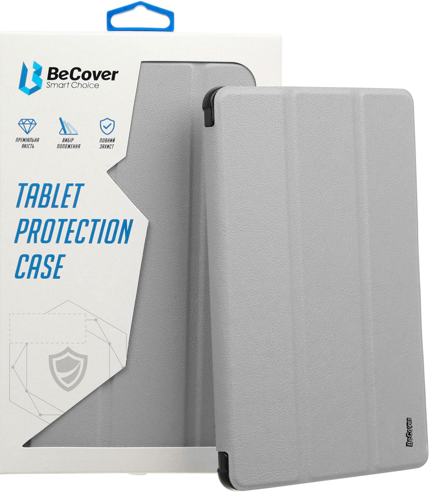 Чохол-книжка BeCover Tri Fold Soft TPU Silicone для Apple iPad 10.9" 2022 Gray (708521)фото2