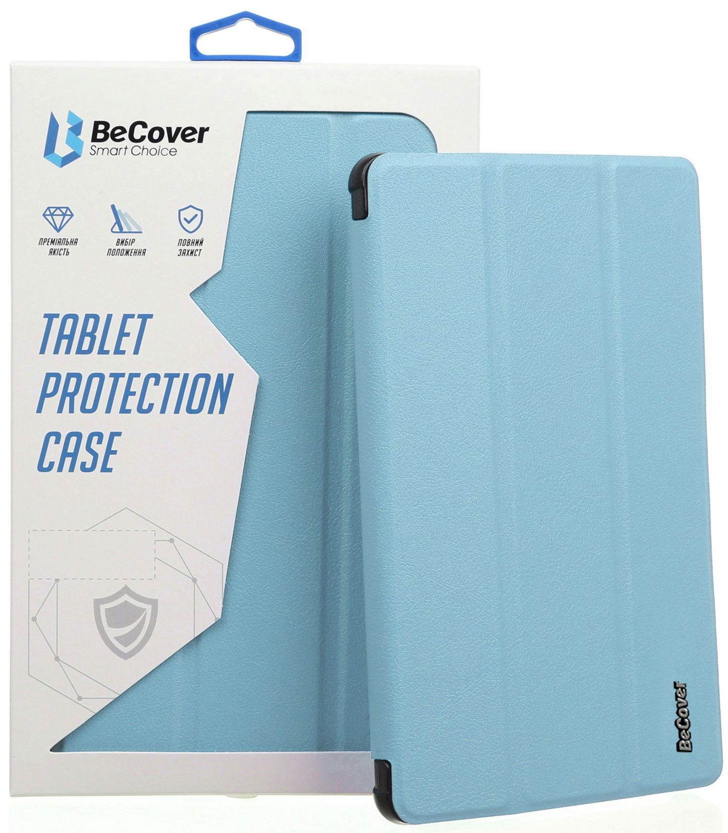 Чохол-книжка BeCover Tri Fold Hard для Apple iPad mini 6 2021 Light Blue (706856)фото2
