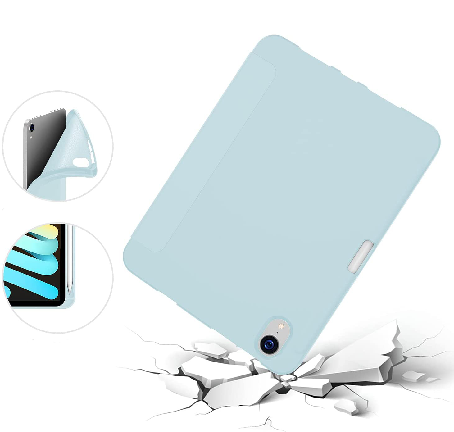 Чехол-книжка BeCover Direct Charge Pen для Apple iPad mini 6 2021 Light Blue (706788) фото 4
