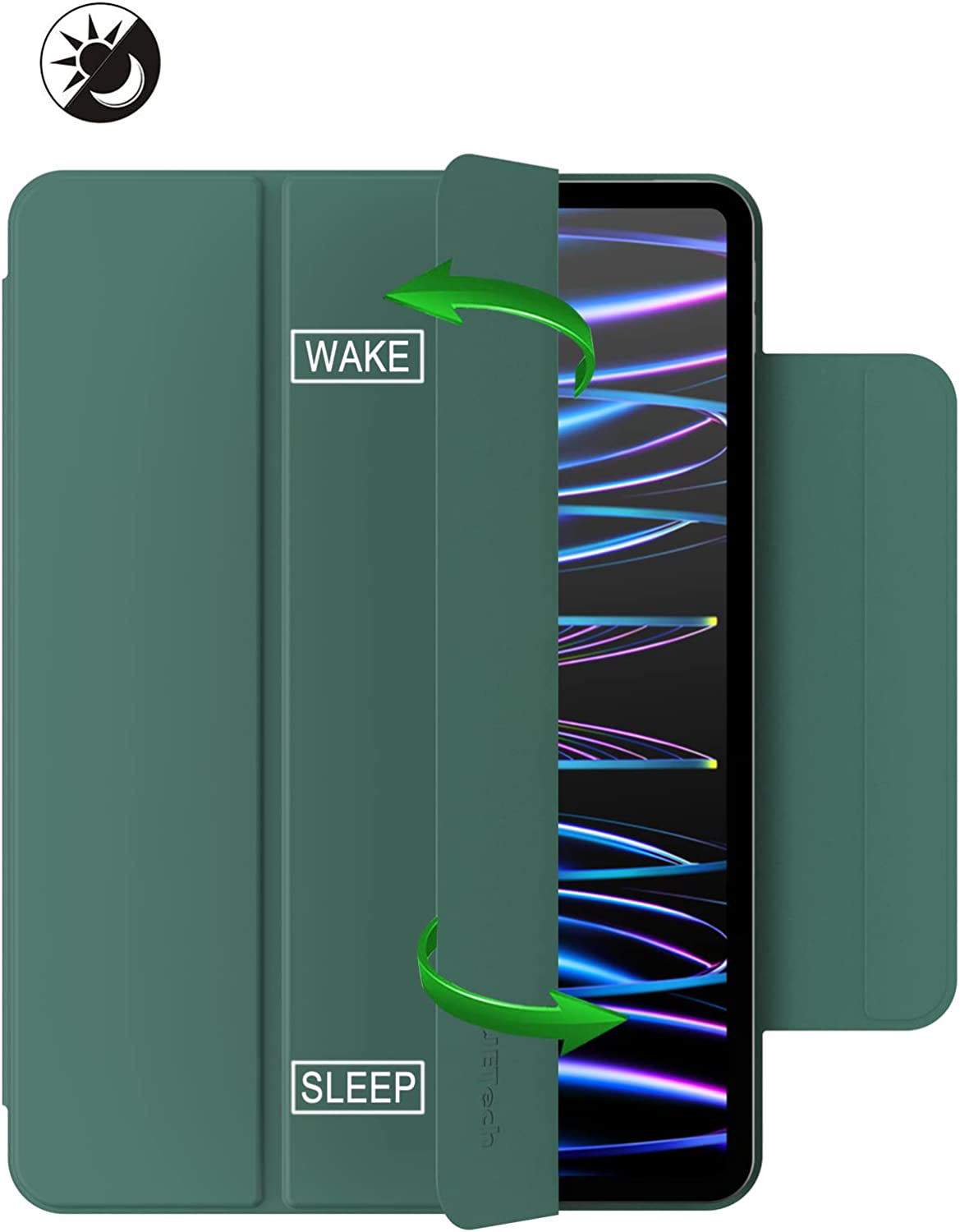 Чехол-книжка BeCover Magnetic для Apple iPad 10.9" 2022 Dark Green (708533) фото 3