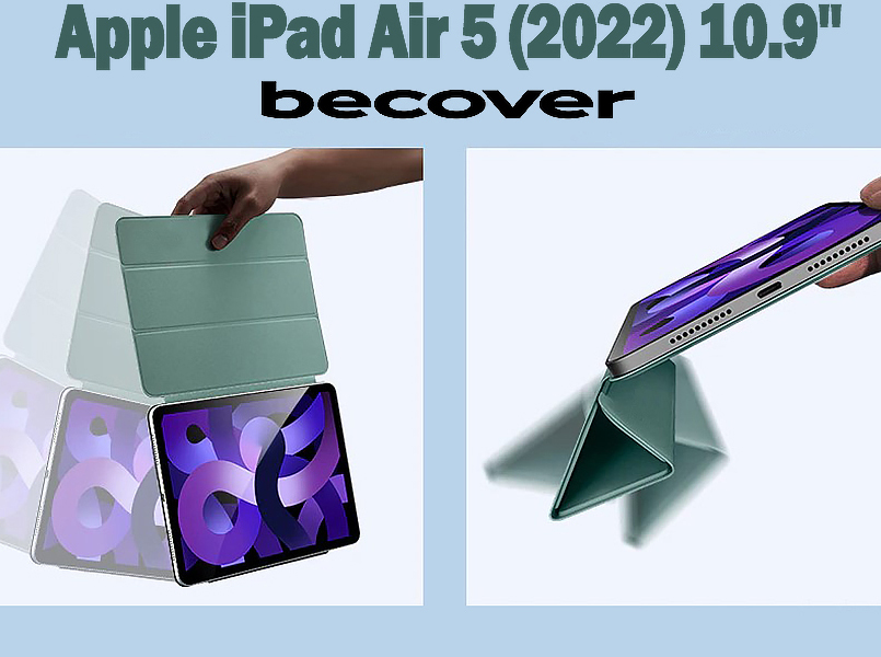 Чохол-книжка BeCover Magnetic для Apple iPad Air 5 (2022) 10.9" Light Blue (708529)фото8