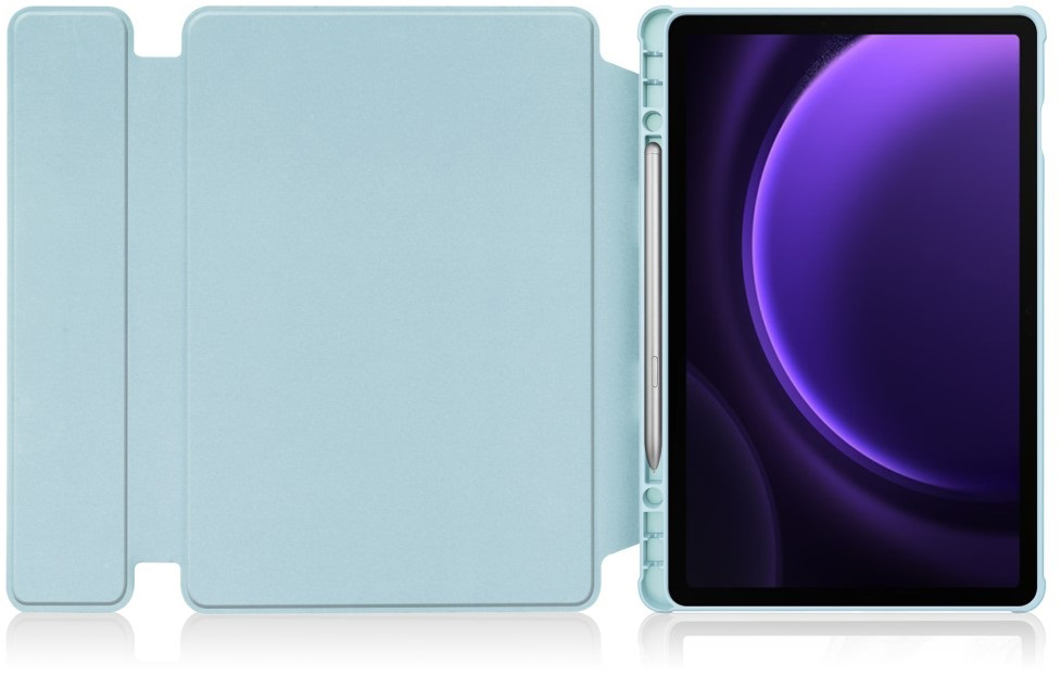 Чехол BeCover 360 Rotatable для Samsung Galaxy Tab S9/S9 FE 11.0" Light Blue (710435) фото 3