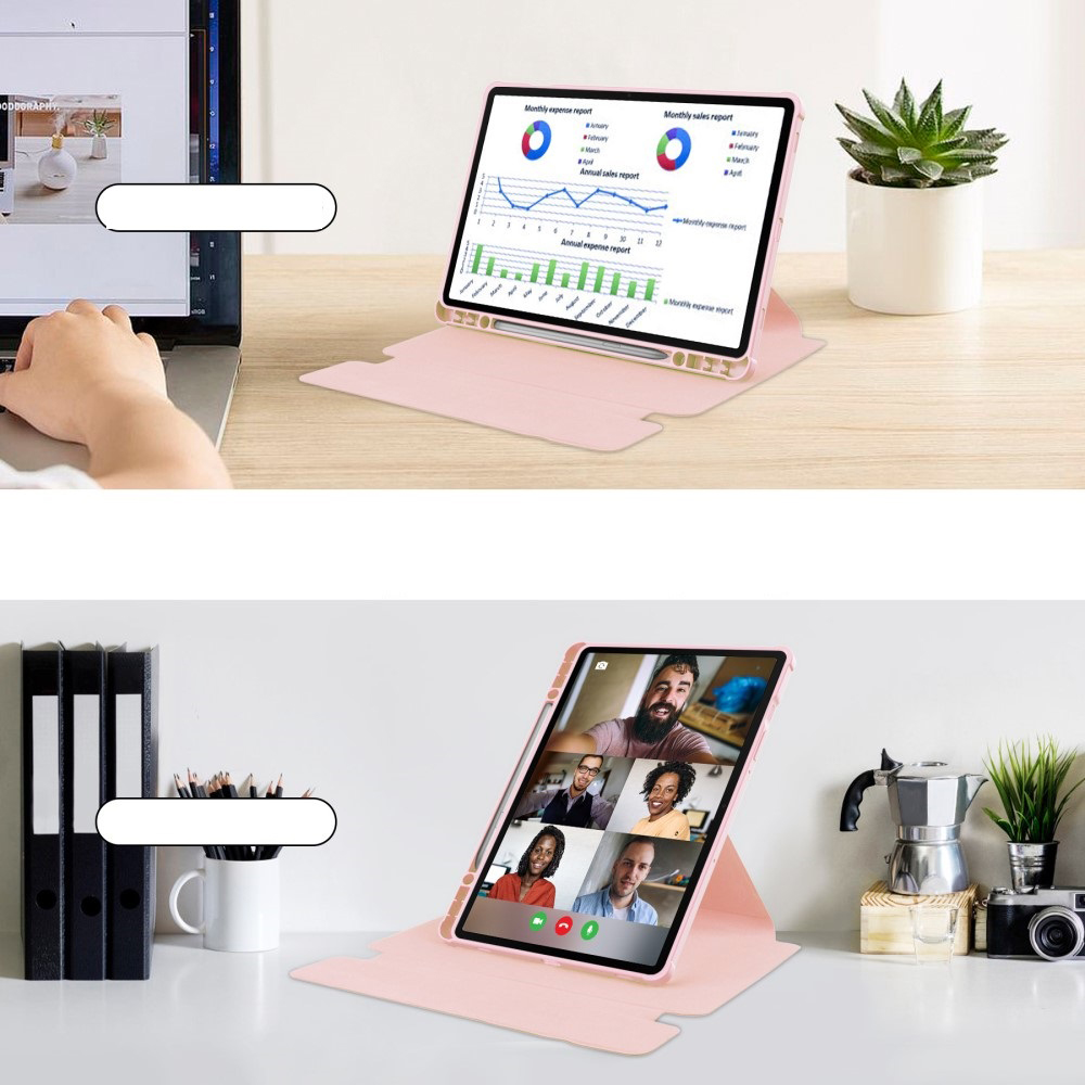Чехол BeCover 360 Rotatable для Samsung Galaxy Tab S9/S9 FE 11.0" Pink (710436) фото 5