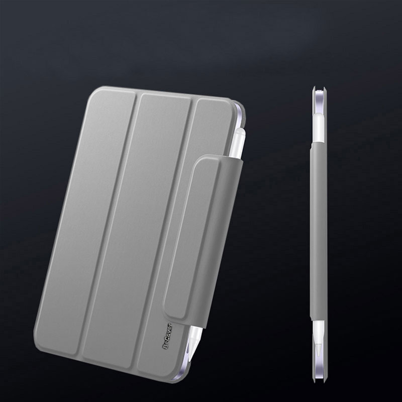Чехол-книжка BeCover Magnetic Buckle для Apple iPad mini 6 2021 Gray (706827) фото 5