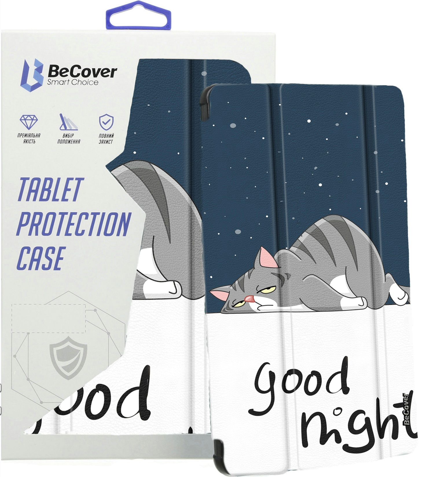 Чехол-книжка BeCover Smart Case для Apple iPad 10.9" 2022 Good Night (709203) фото 4