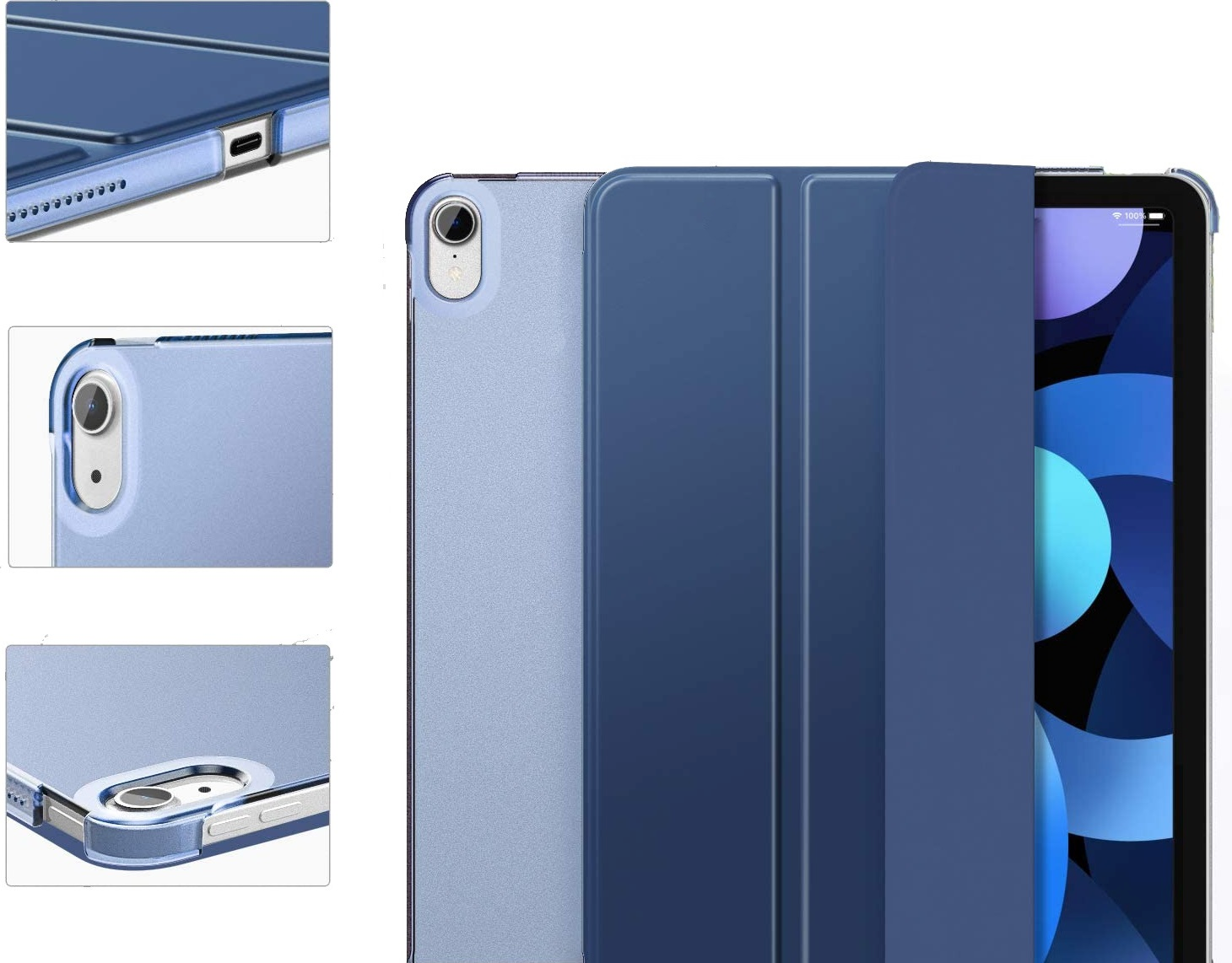 Чехол-книжка BeCover Smart Case для Apple iPad Air 10.9 2020/2021 Deep Blue (705488) фото 3
