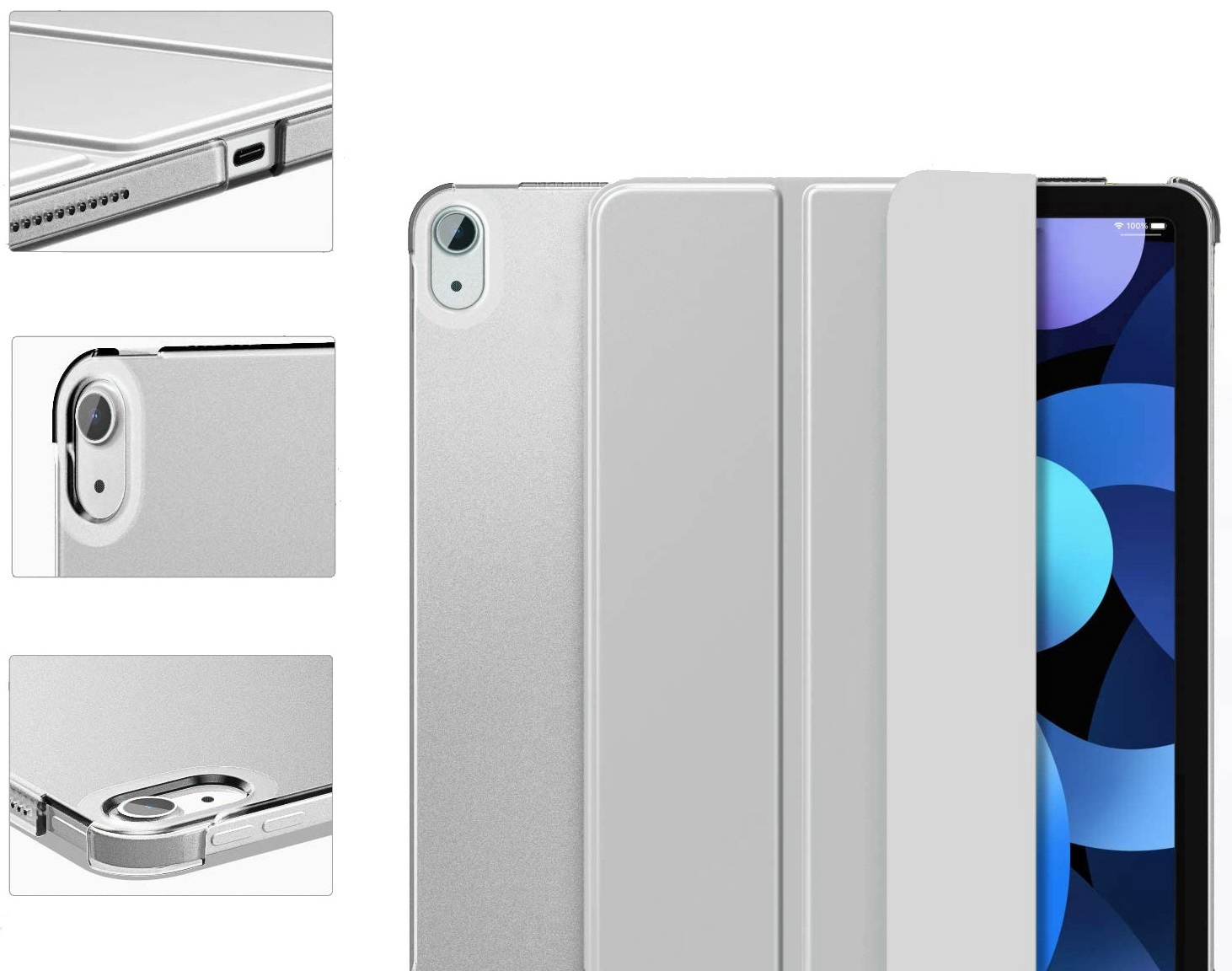 Чехол-книжка BeCover Smart Case для Apple iPad Air 10.9 2020/2021 Gray (705489) фото 2