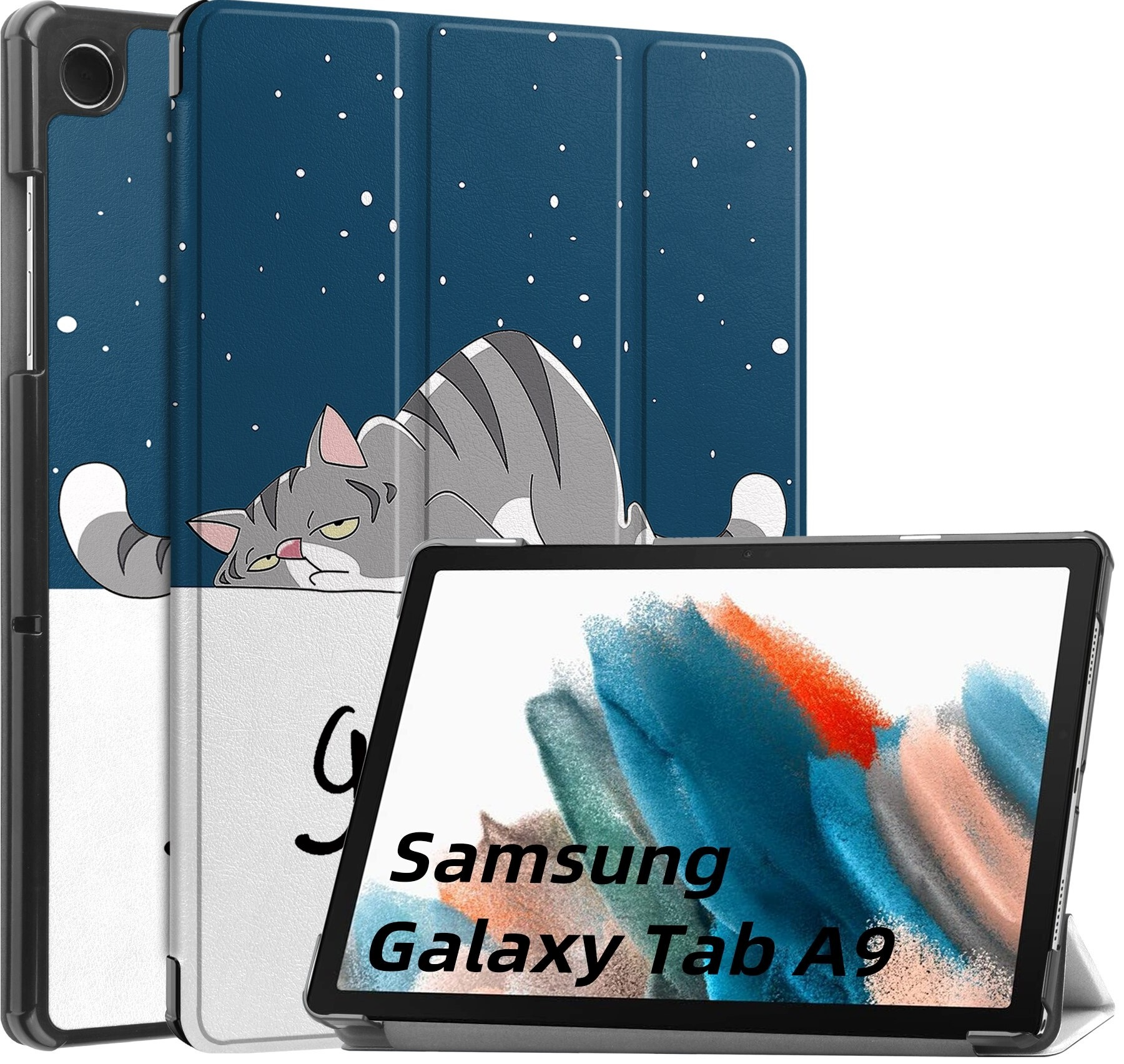 Чехол-книжка BeCover Smart Case для Samsung Galaxy Tab A9 SM-X115 8.7" Good Night (709908) фото 2