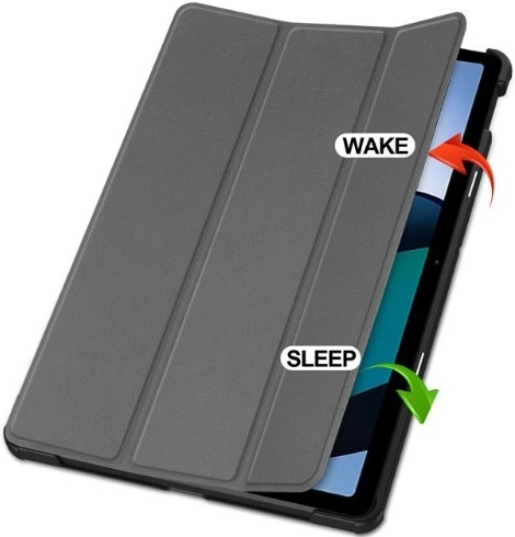 Чехол-книжка BeCover Smart Case для Samsung Galaxy Tab A9 SM-X115 8.7" Gray (709909) фото 4