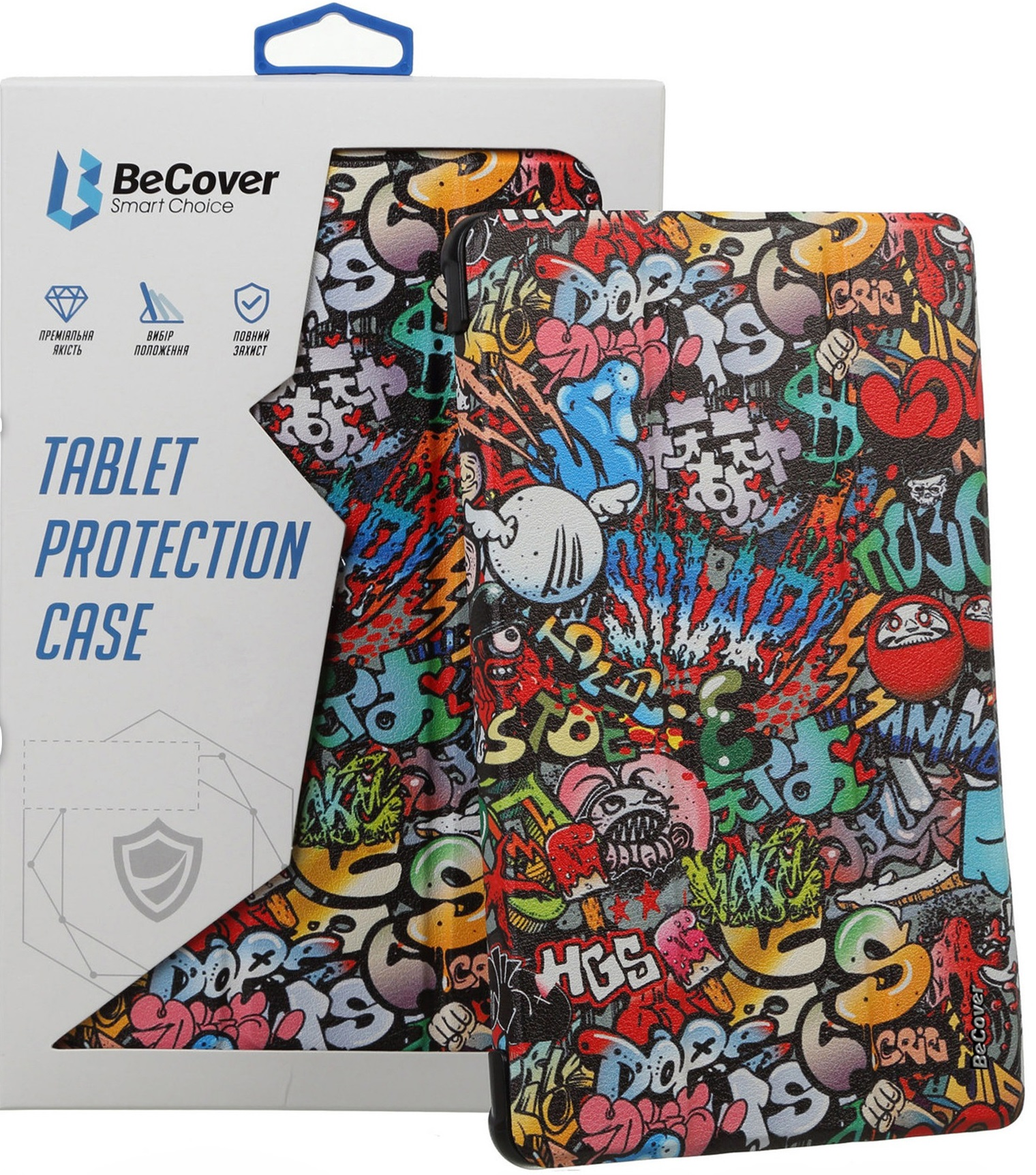 Чехол-книжка BeCover Smart Case для Samsung Galaxy Tab A9 SM-X115 8.7" Graffiti (709914) фото 8