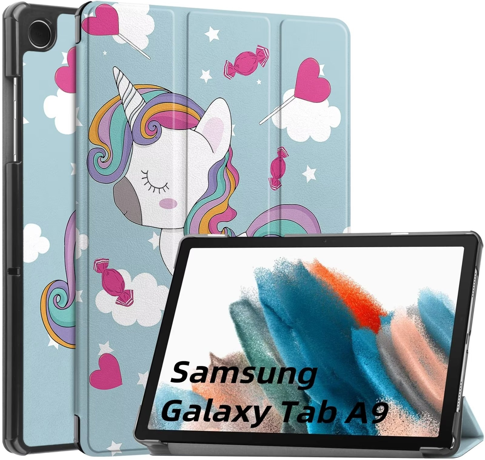 Чехол-книжка BeCover Smart Case для Samsung Galaxy Tab A9 SM-X115 8.7" Unicorn (709921) фото 2