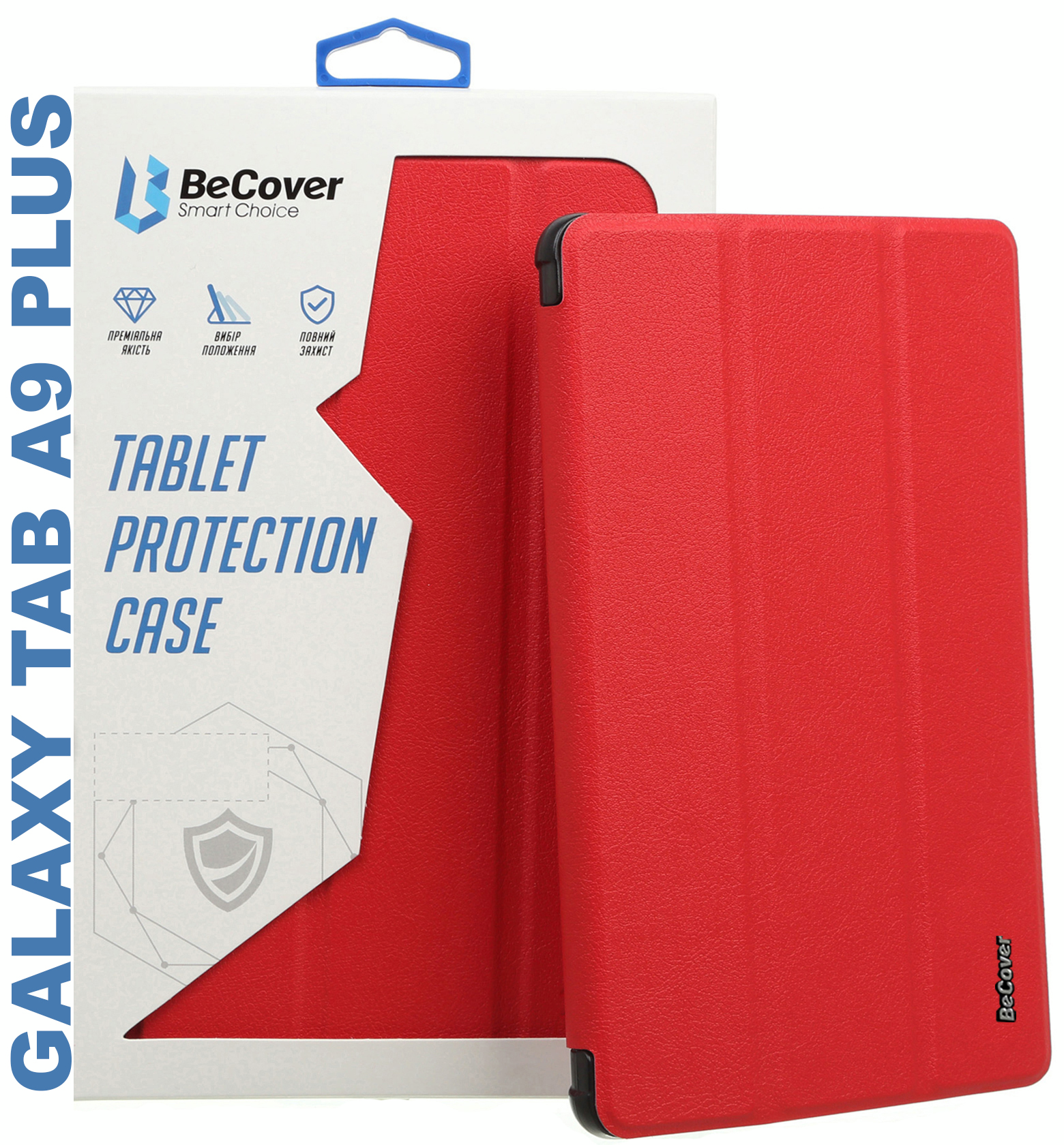 Чохол-книжка BeCover Smart Case до Samsung Galaxy Tab A9 Plus 11.0" Red (710305)фото4