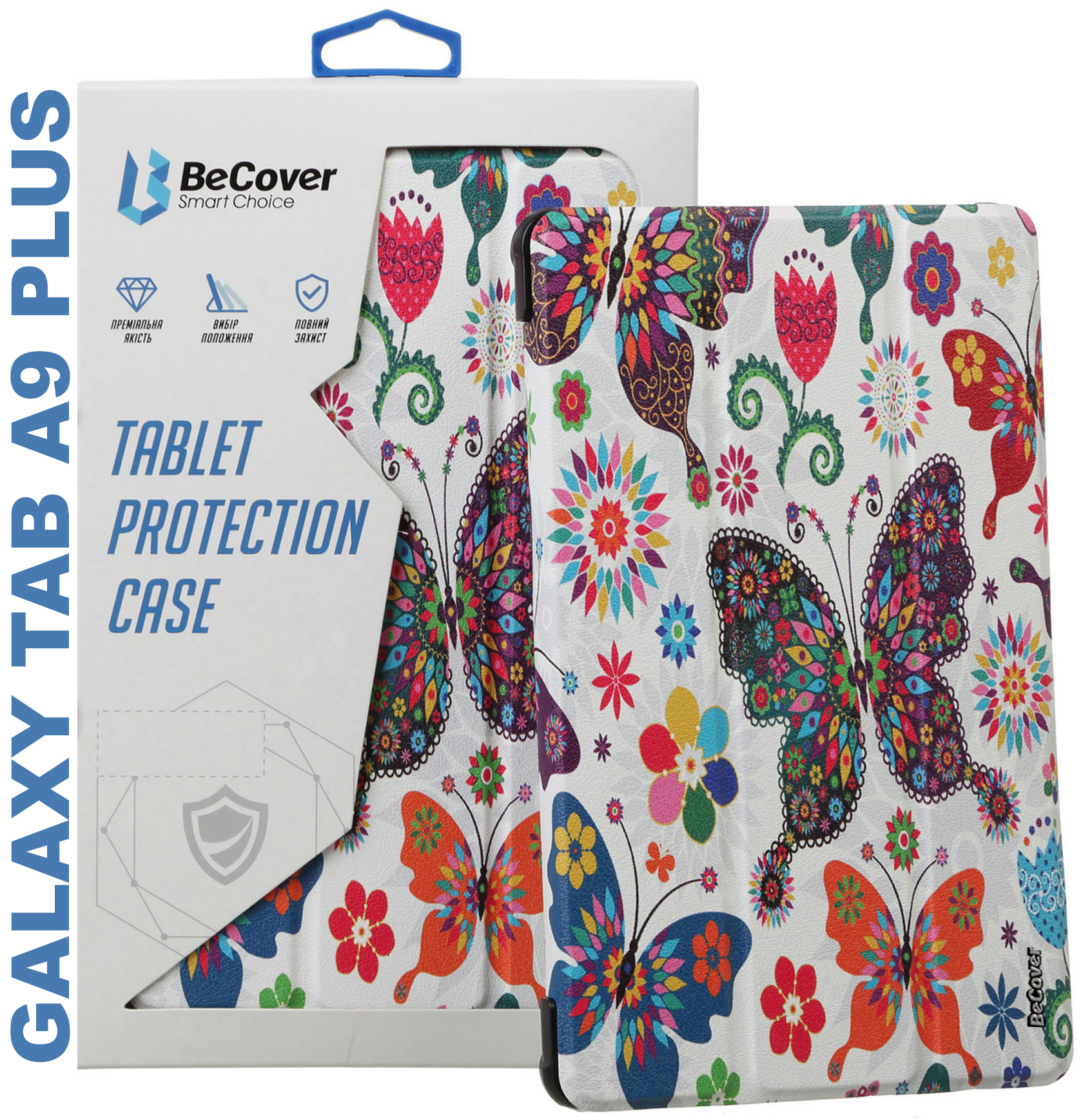 Чохол-книжка BeCover Smart Case Samsung Galaxy Tab A9 Plus 11.0" Butterfly (710312)фото4
