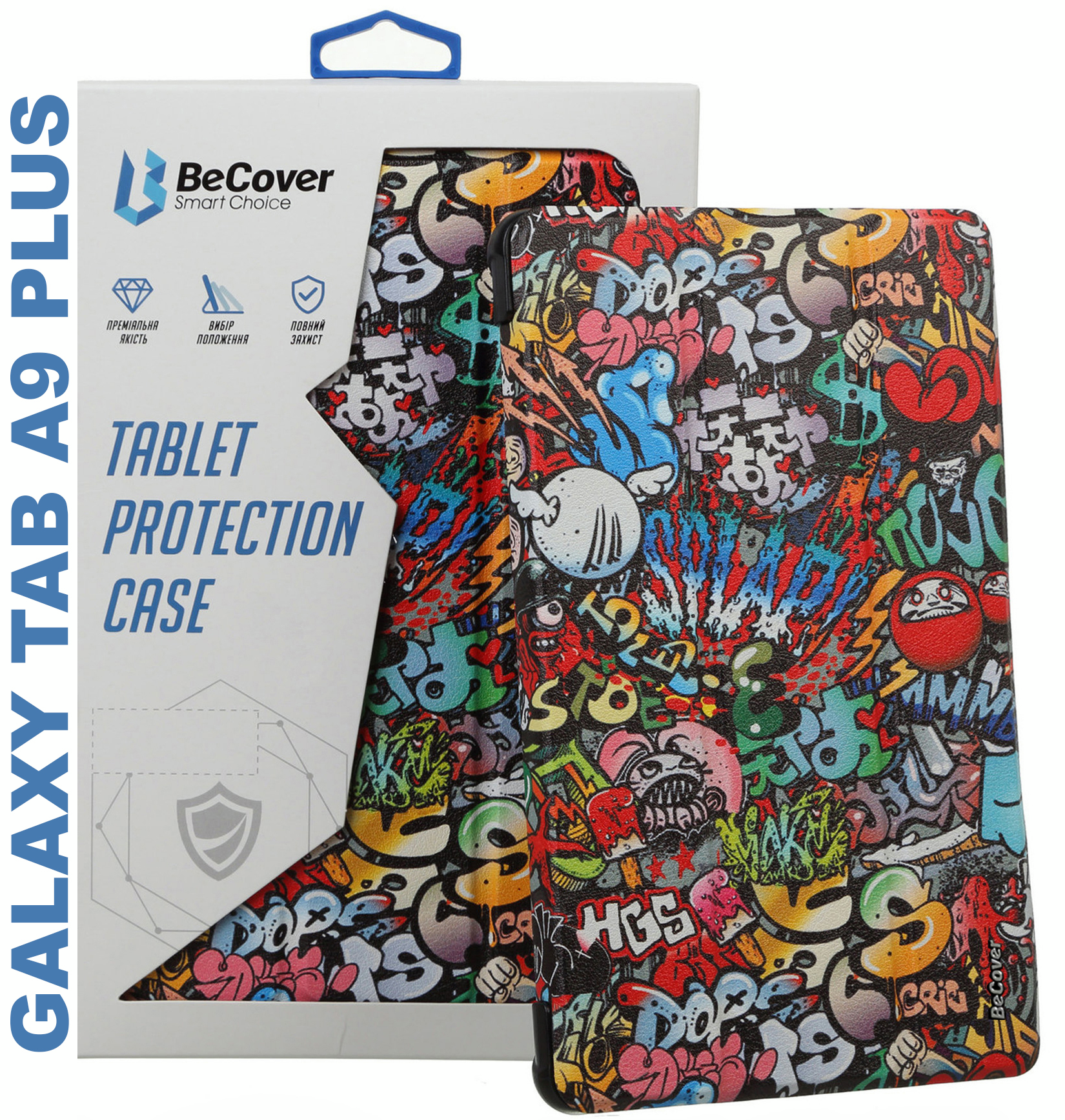 Чехол-книжка BeCover Smart Case для Samsung Galaxy Tab A9 Plus 11.0" Graffiti (710314) фото 6