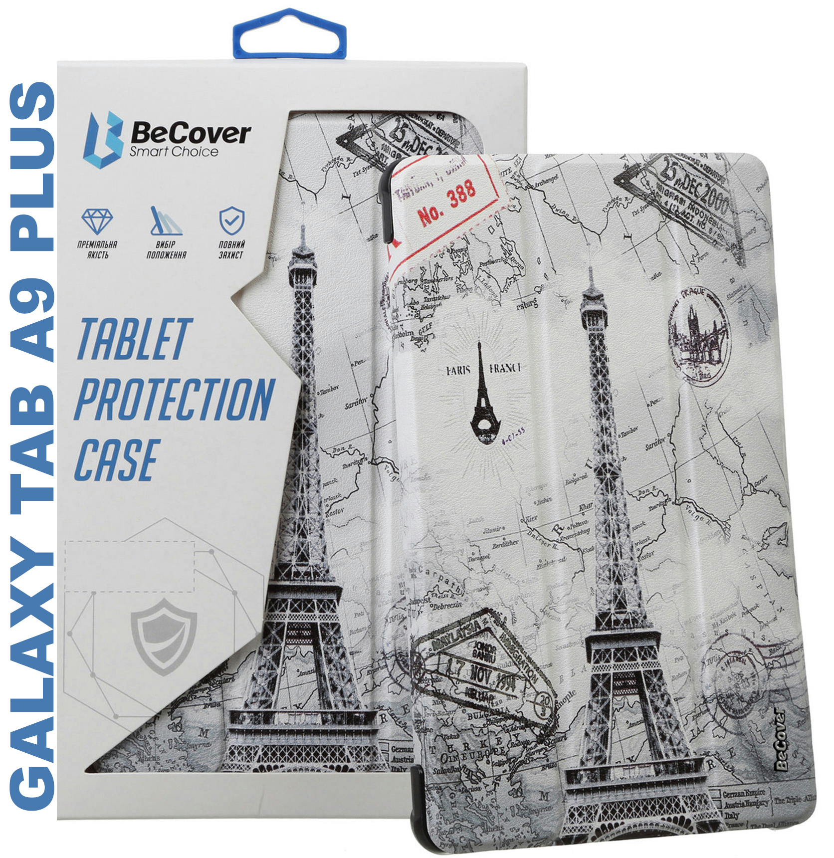Чехол-книжка BeCover Smart Case для Samsung Galaxy Tab A9 Plus 11.0" Paris (710316) фото 3