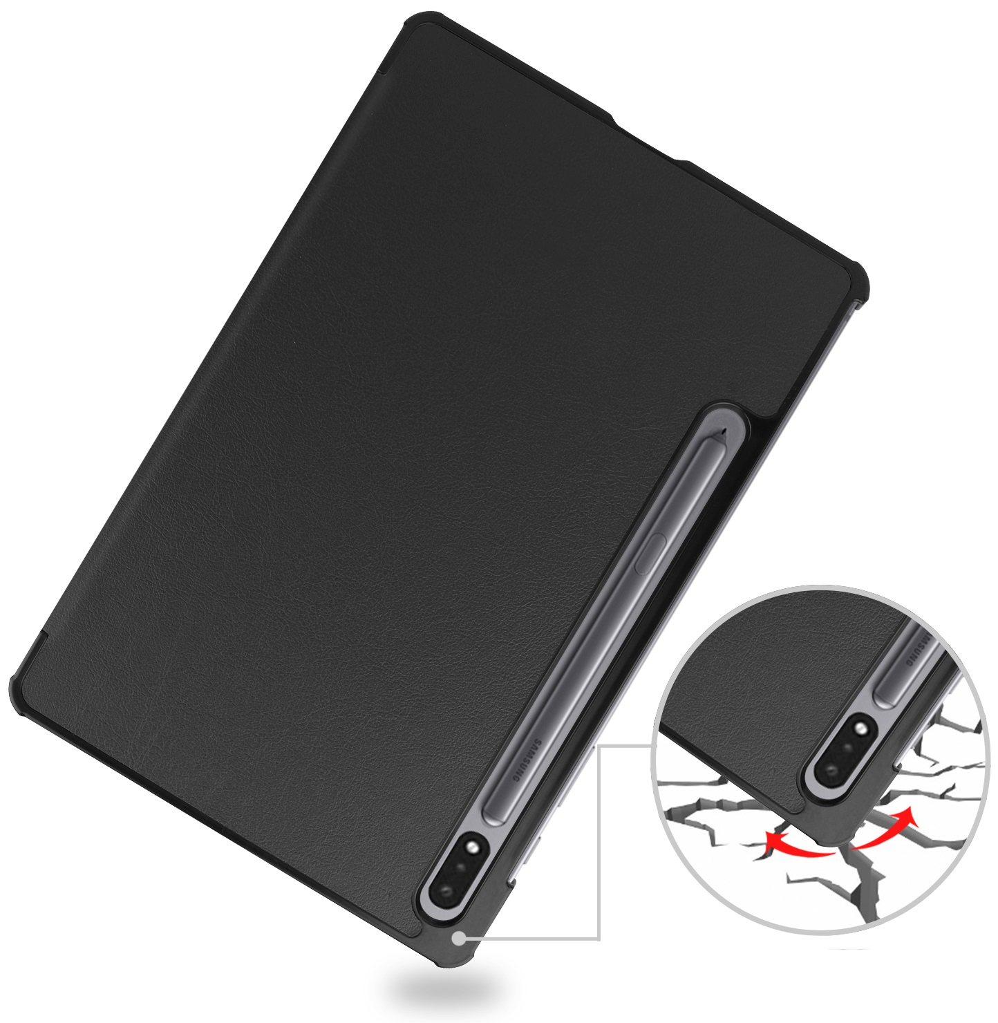 Чохол-книжка BeCover Smart Case Samsung Galaxy Tab S9/S9 FE 11.0" Black (709890)фото7