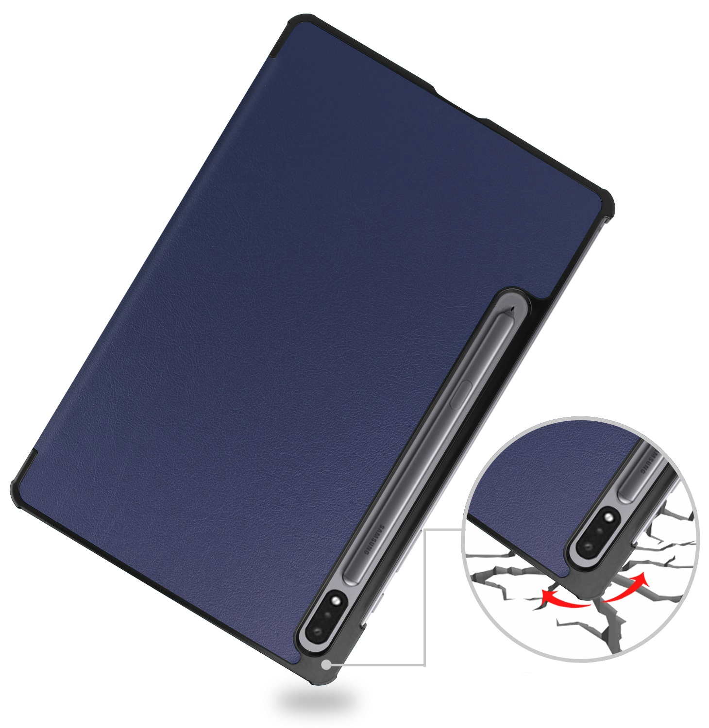 Чехол-книжка BeCover Smart Case для Samsung Galaxy Tab S9/S9 FE 11.0" Deep Blue (709891) фото 7