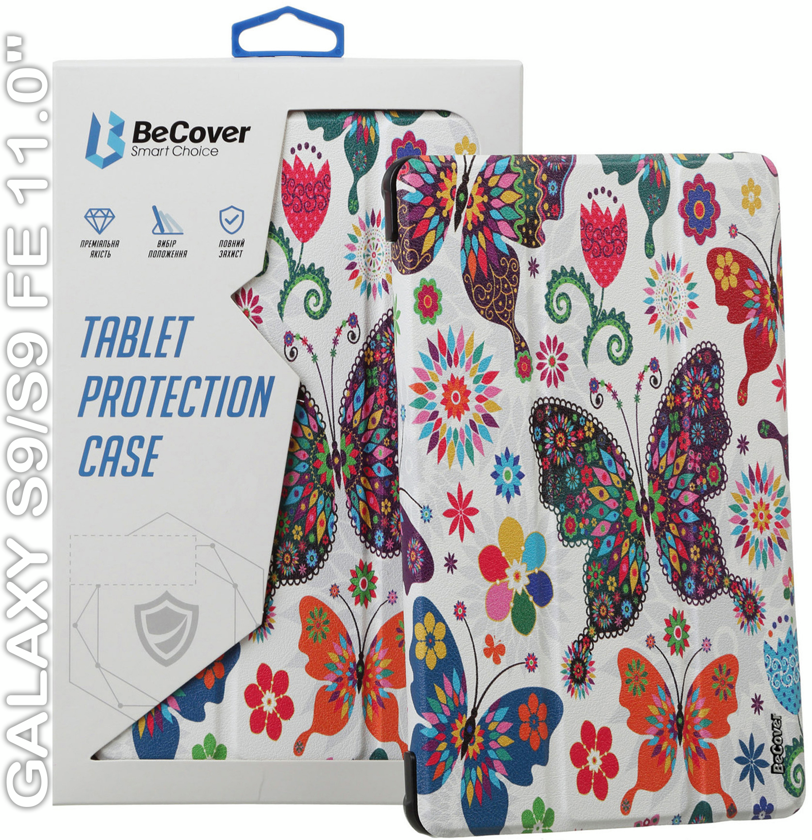 Чехол-книжка BeCover Smart Case для Samsung Galaxy Tab S9/S9 FE 11.0" Butterfly (710415) фото 6