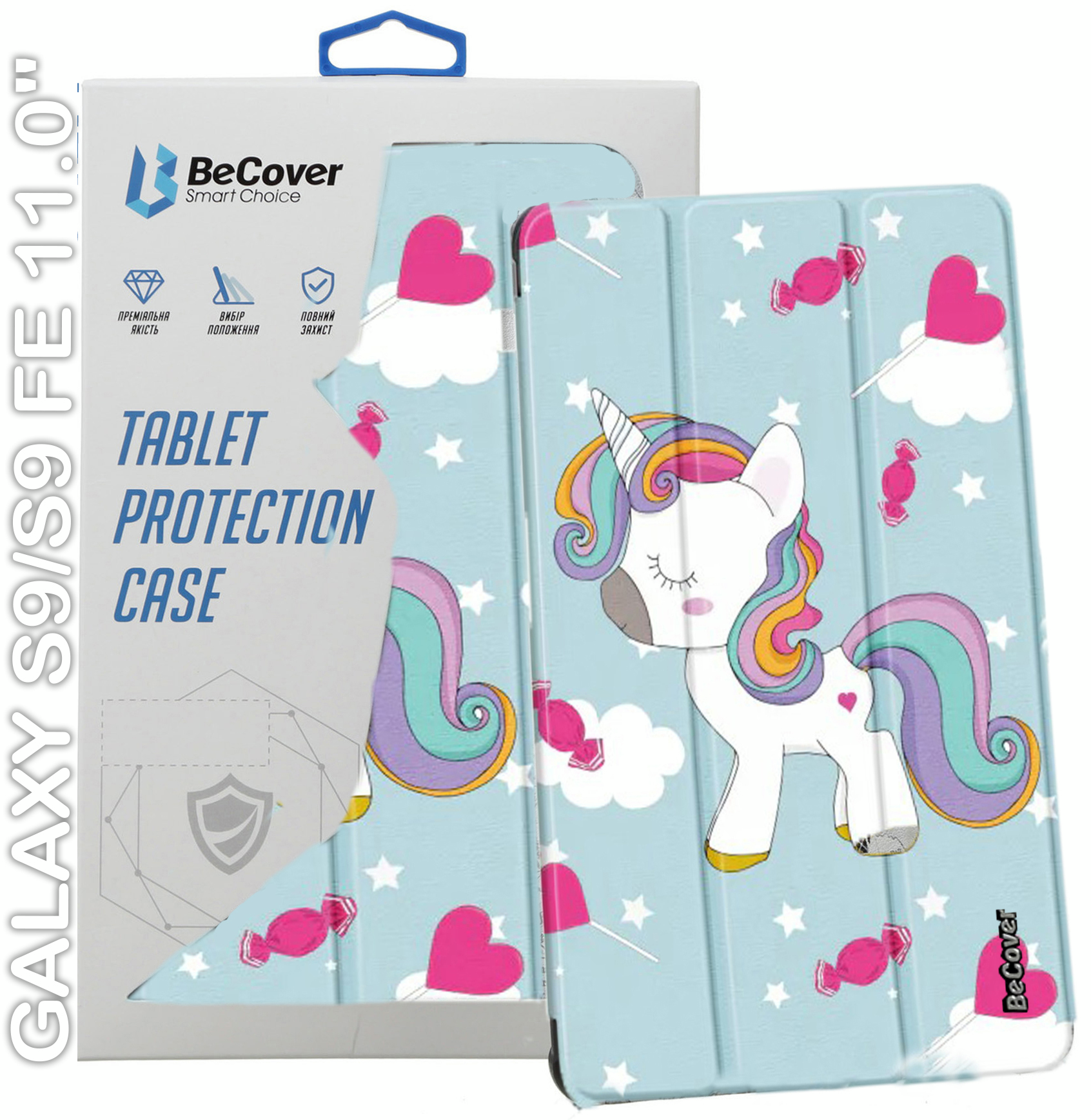 Чохол-книжка BeCover Smart Case Samsung Galaxy Tab S9/S9 FE 11.0" Unicorn (710425)фото9