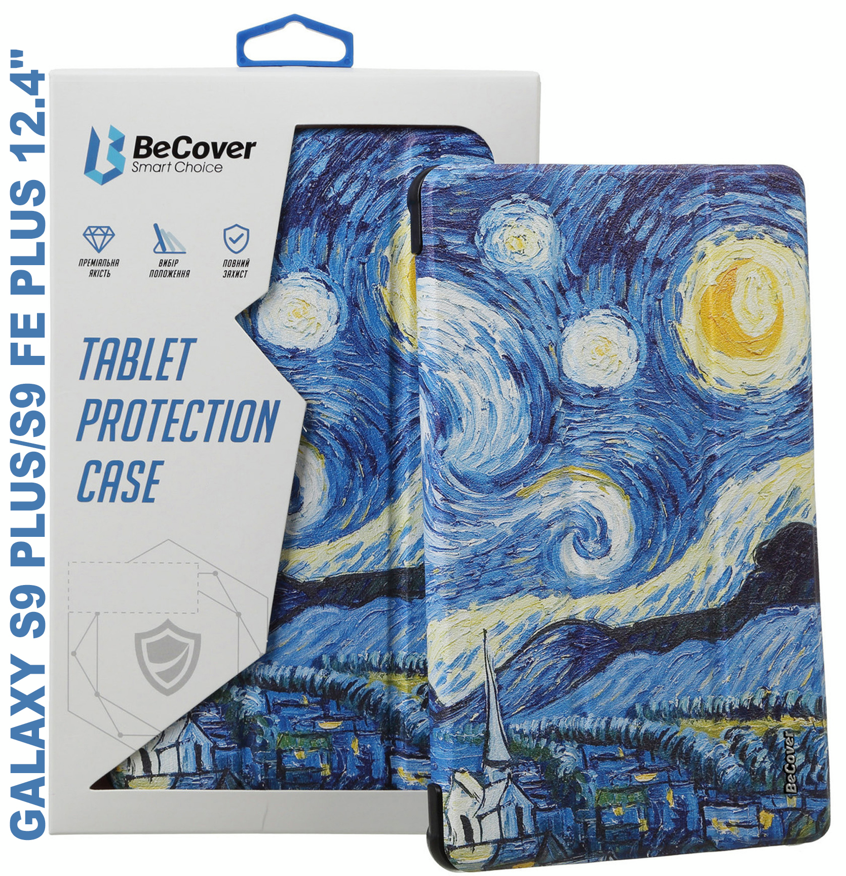 Чехол-книжка BeCover Smart Case для Samsung Galaxy Tab S9 Plus/S9 FE Plus 12.4" Night (710379) фото 5