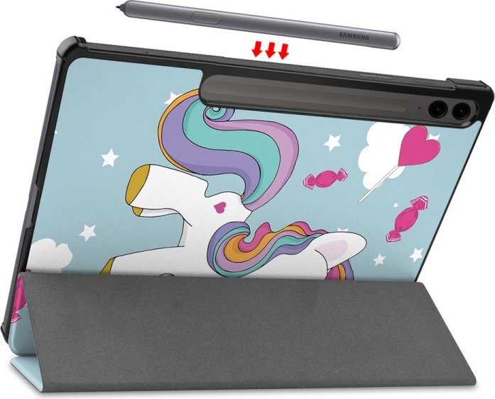 Чехол-книжка BeCover Smart Case для Samsung Galaxy Tab S9 Plus/S9 FE Plus 12.4" Unicorn (710385) фото 8